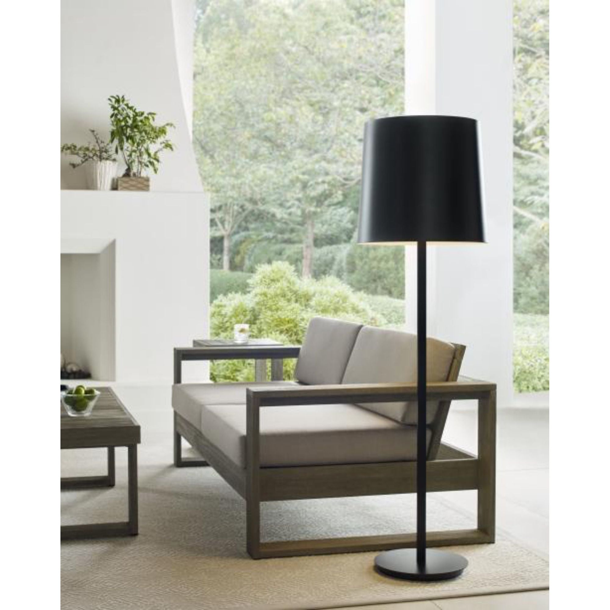 Lucia Outdoor Large Floor Lamp Outdoor 1-Light LED 2700K Black by Sean Lavin