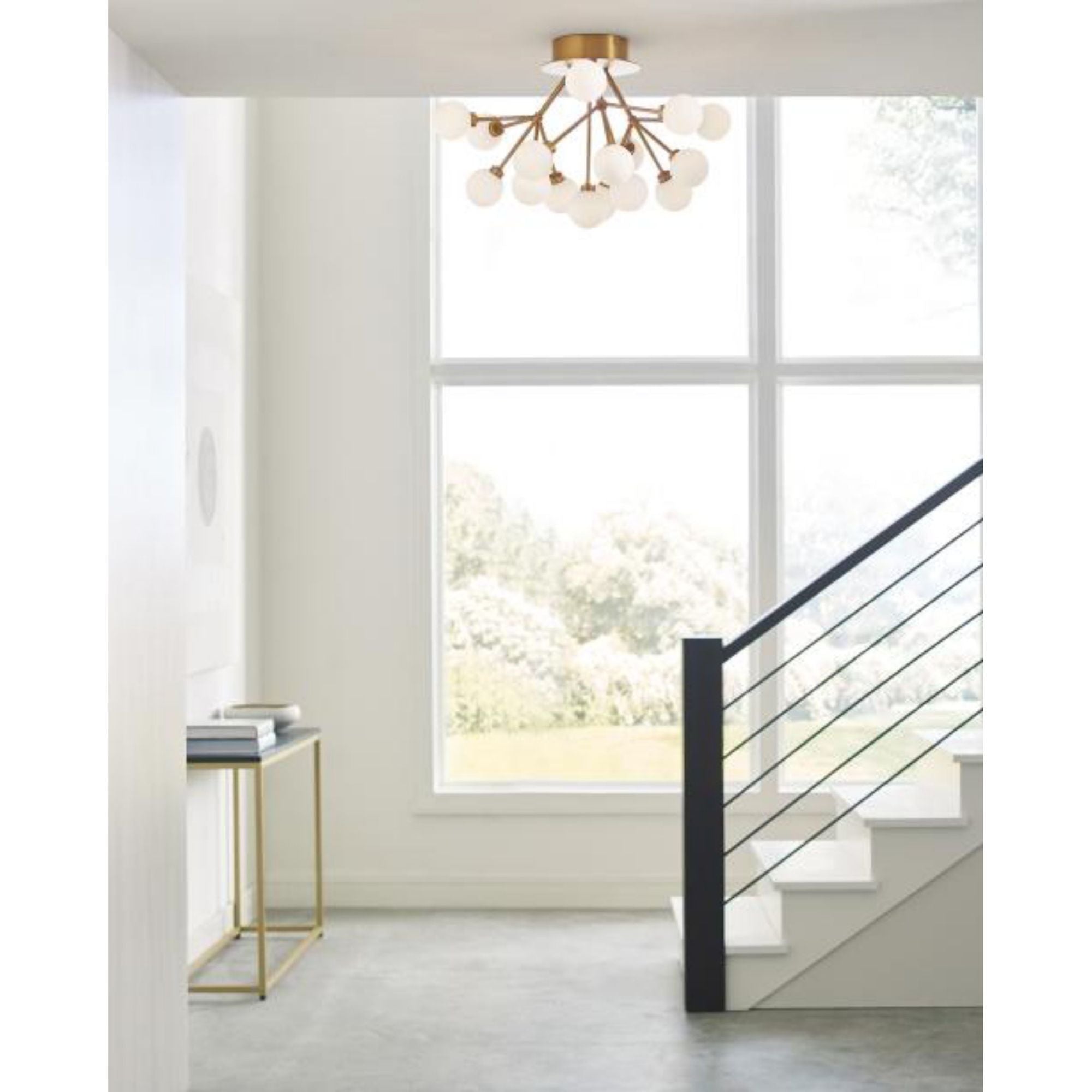 Mara Flush Mount Flush & Semi-Flush Mount 16-Light LED 2700K Matte Black by Sean Lavin