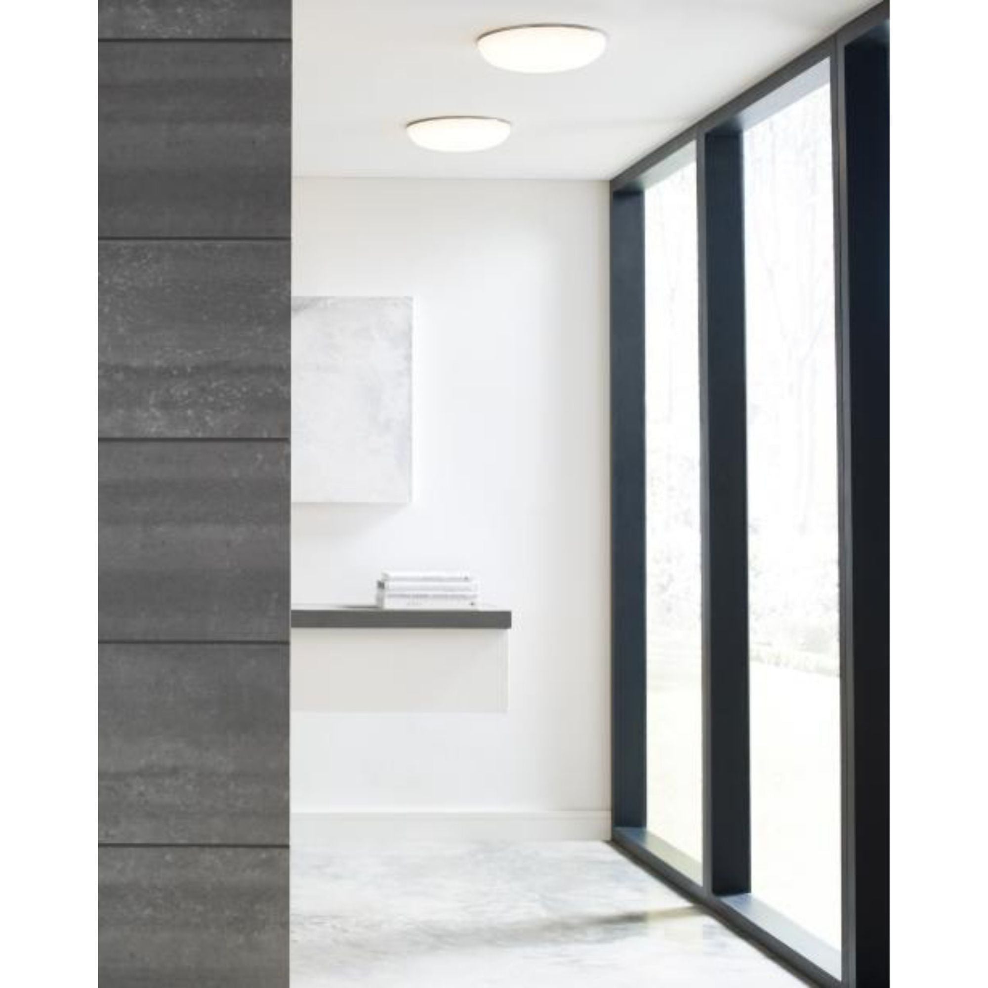 Megan Flush Mount Flush & Semi-Flush Mount 1-Light LED 2700K Satin Nickel by Sean Lavin