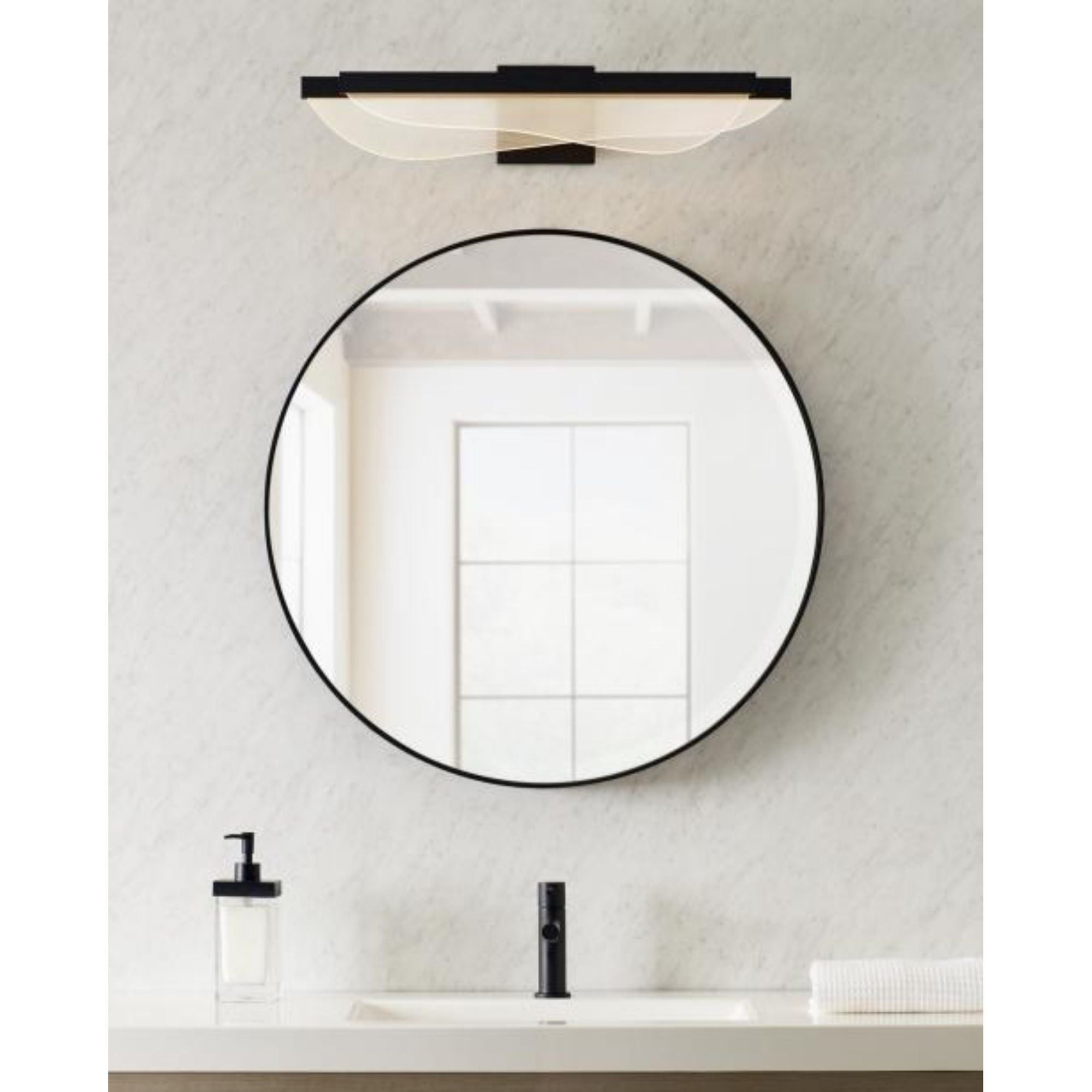 Nyra 25 Bath 1-Light LED 3000K Polished Nickel by Sean Lavin