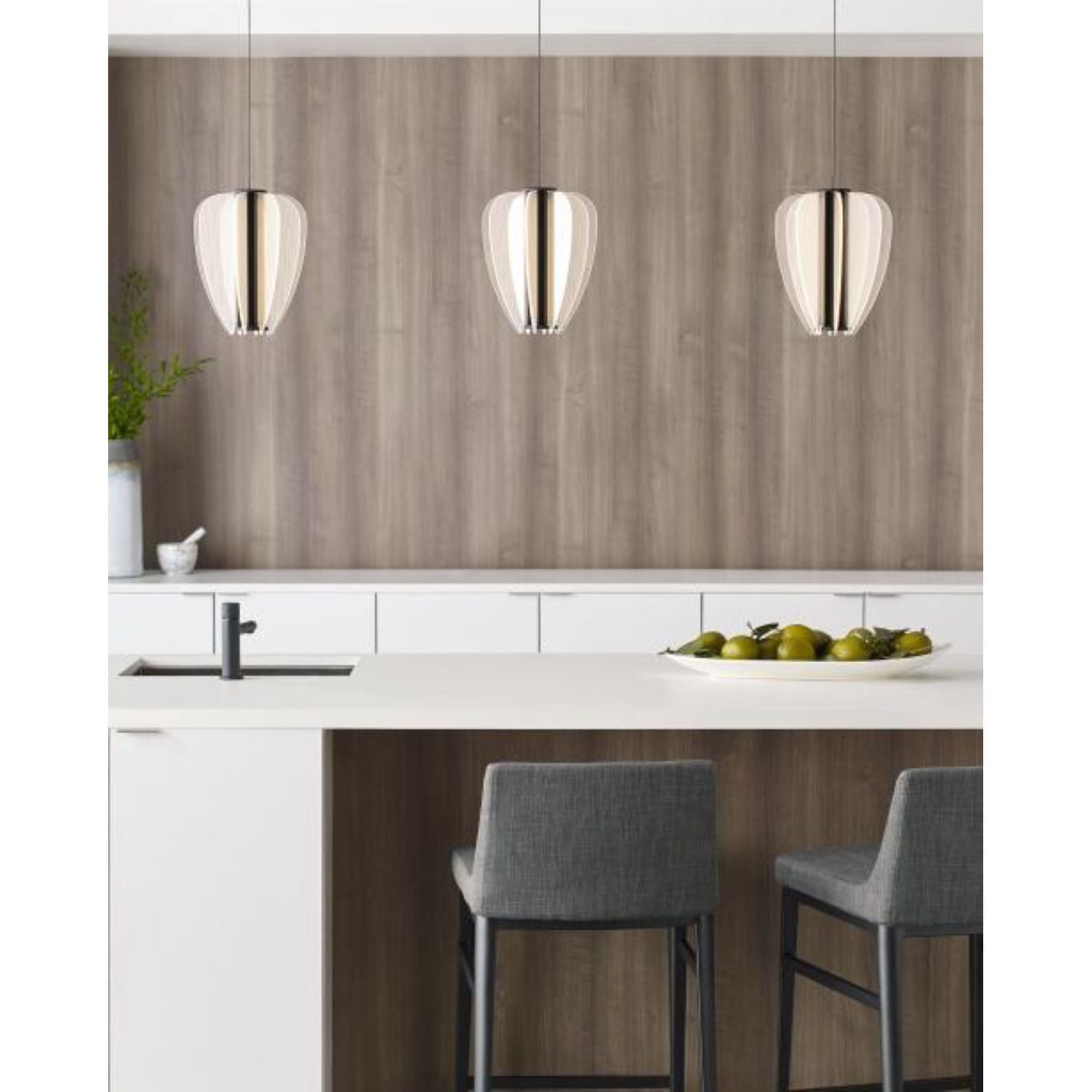 Mini Nyra Pendant FreeJack 1-Light LED 3000K Plated Brass by Sean Lavin