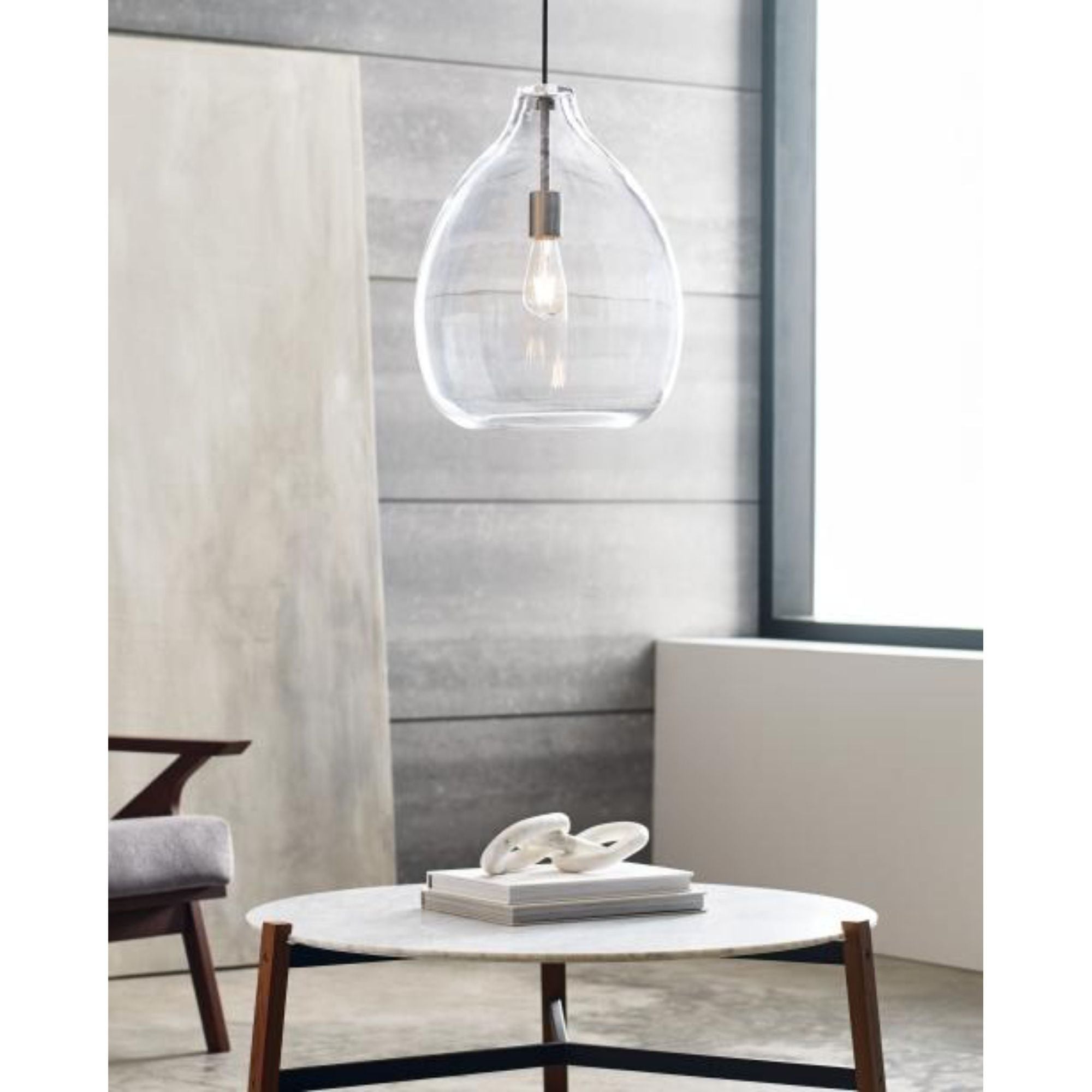 Quinton Pendant Line-Voltage Pendants/Suspension 1-Light Natural Brass