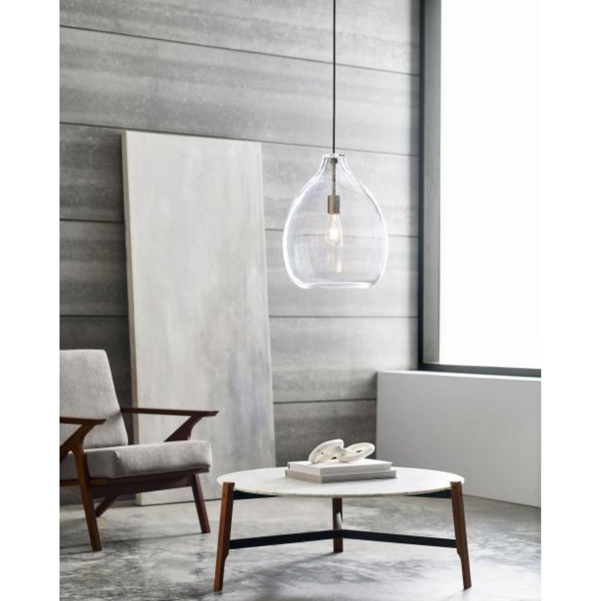 Quinton Pendant Line-Voltage Pendants/Suspension 1-Light Natural Brass