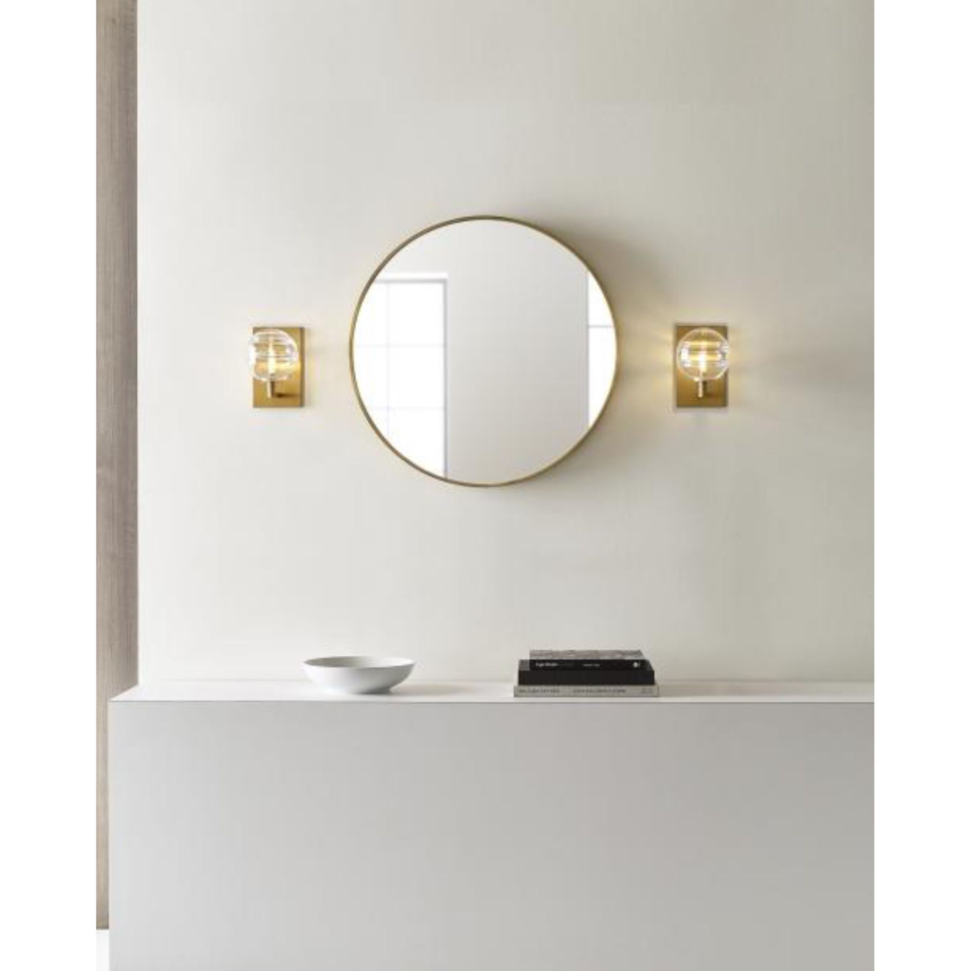 Sedona Wall Wall Collection 1-Light Aged Brass by Sean Lavin