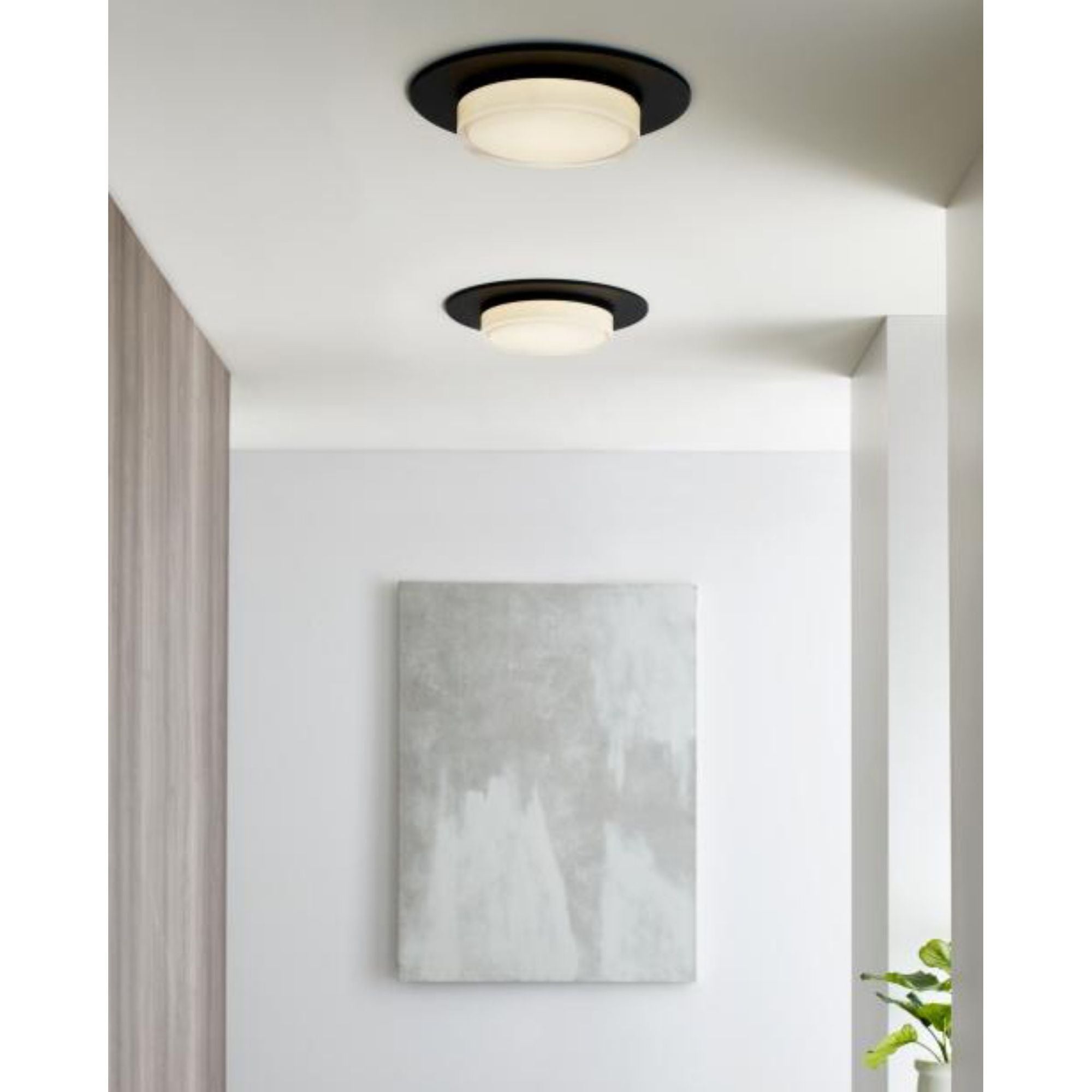 Sen 17 Flush Mount Flush & Semi-Flush Mount 1-Light LED 2700K Natural Brass by Sean Lavin