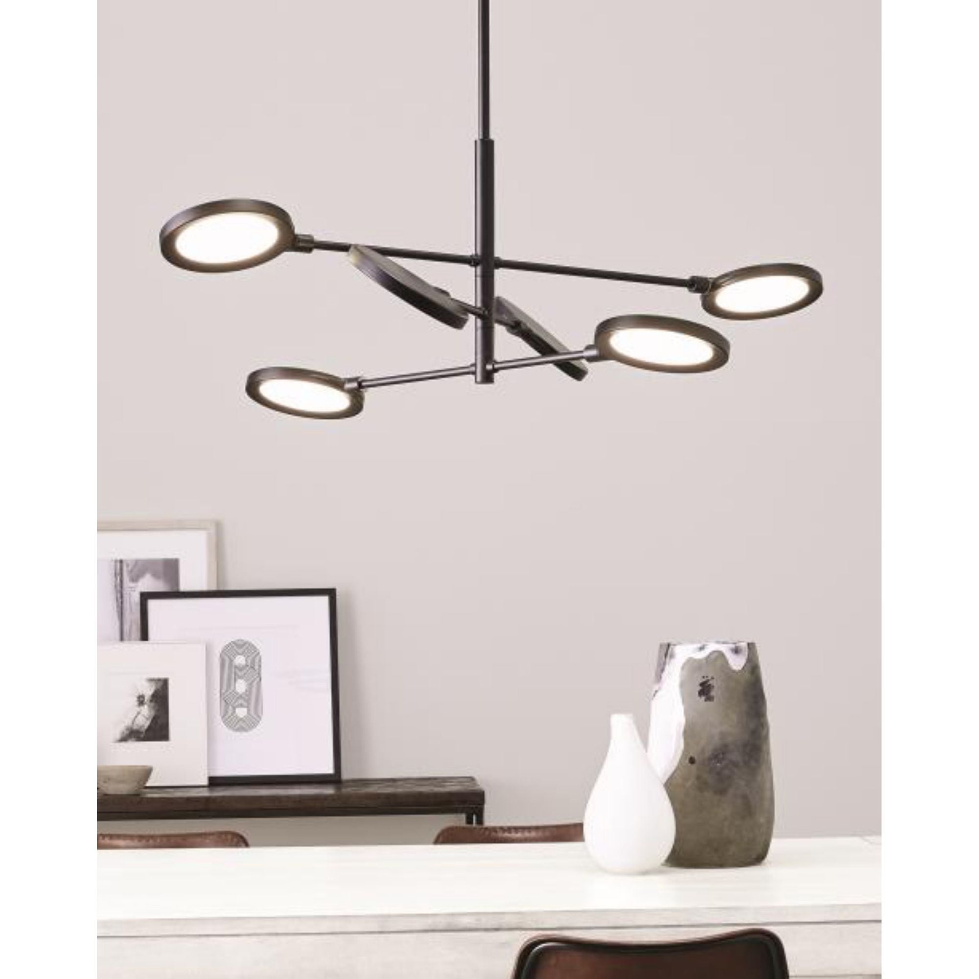 Spectica 6 Chandelier 6-Light LED 3000K Matte Black