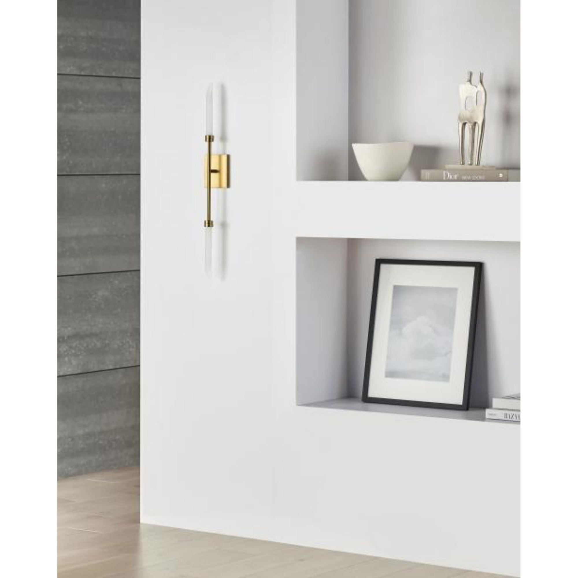 Spur Wall Wall Collection 2-Light LED 2700K Polished Nickel by Sean Lavin