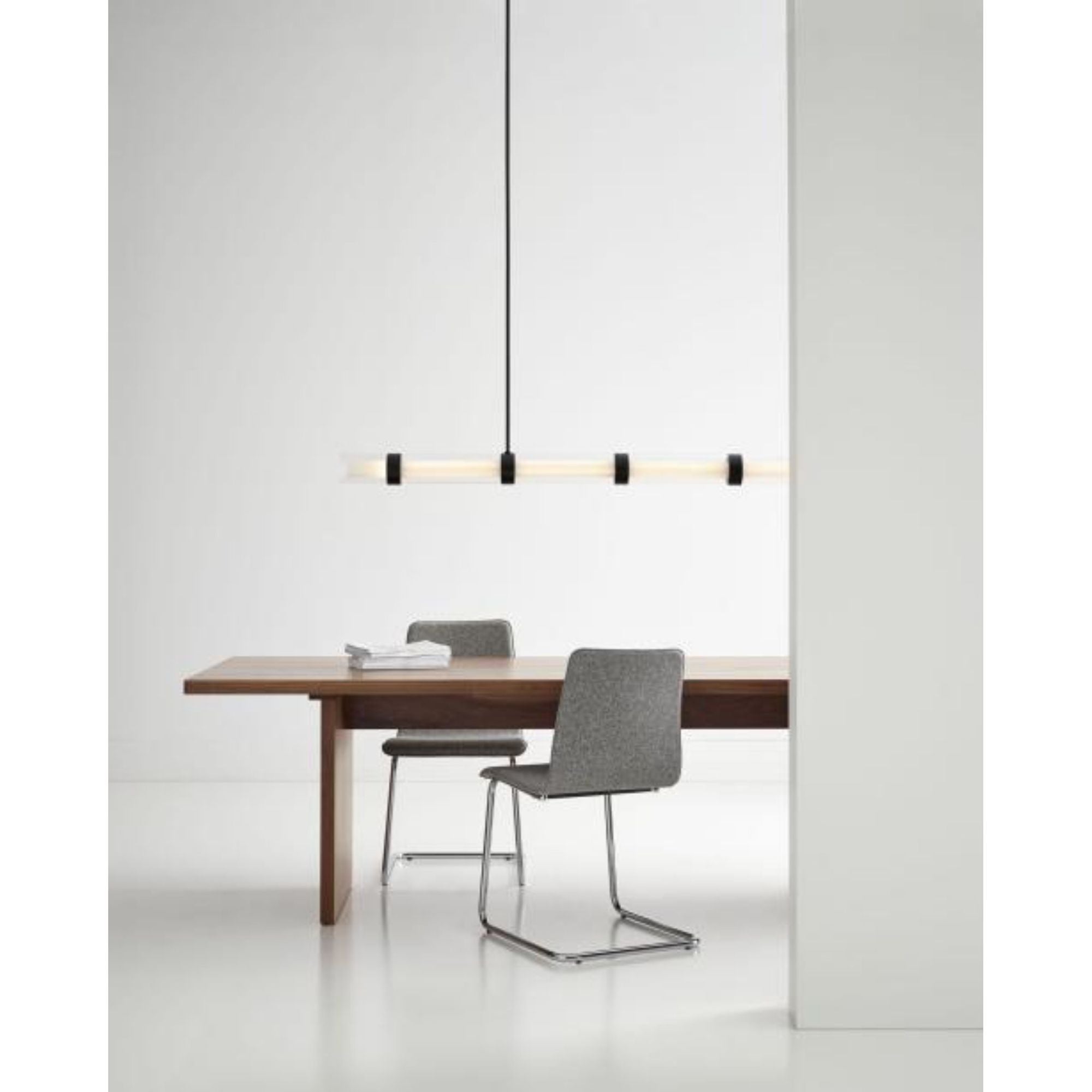 Wit Linear Suspension Linear Suspension 1-Light LED 3000K Aged Brass by Sean Lavin