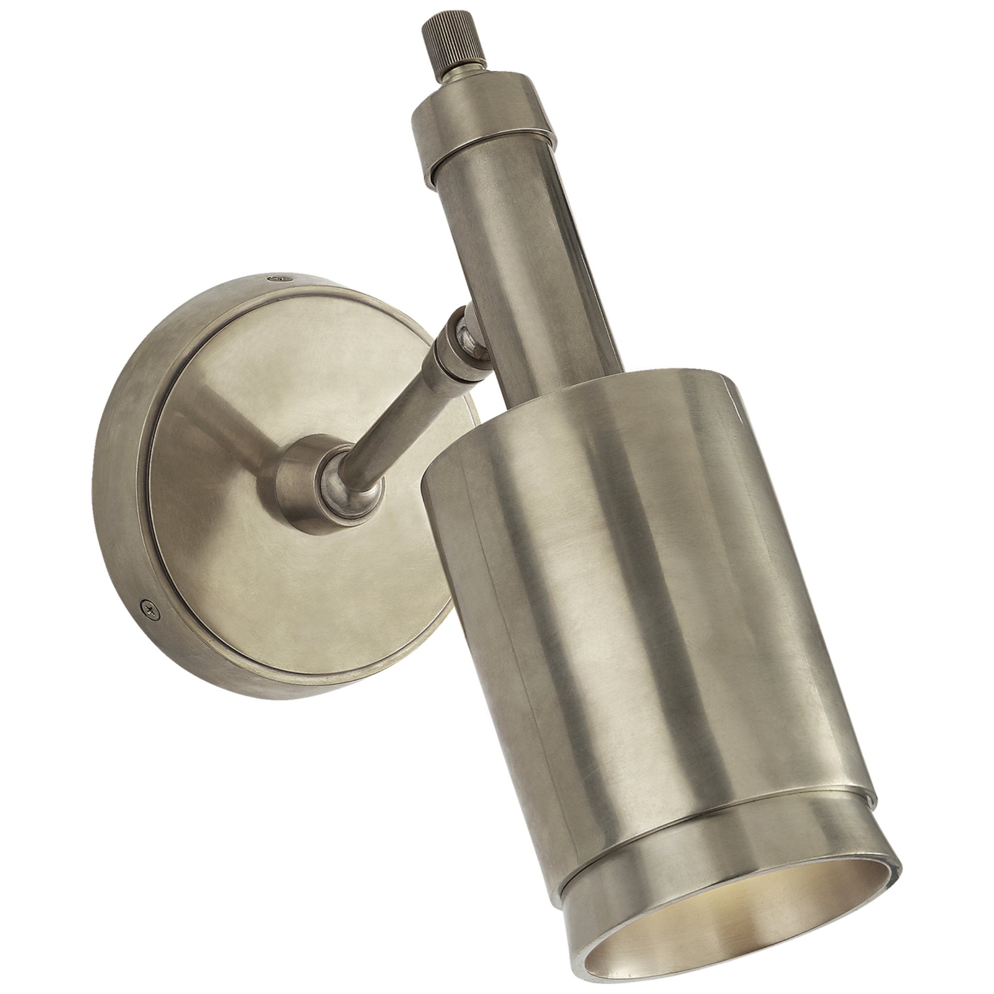 Thomas O'Brien Anders Small Articulating Wall Light in Antique Nickel W5.25" x H10.75"