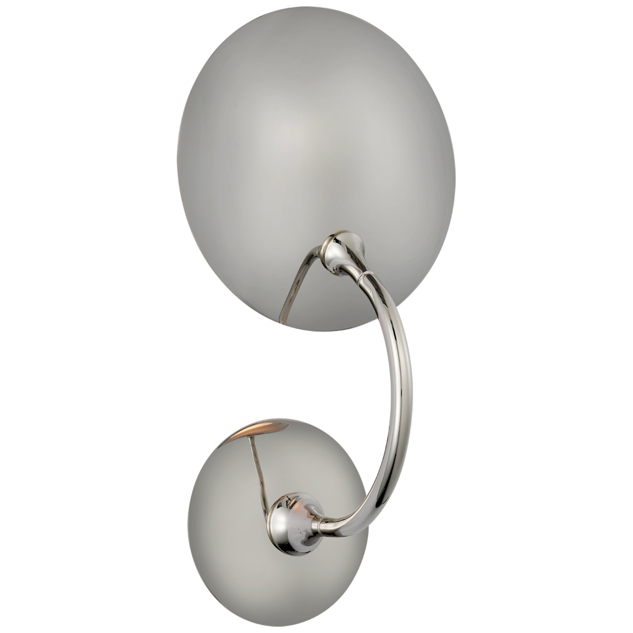 Thomas O'Brien Keira Medium Wall Wash Sconce in Polished Nickel Wall Light W8" x H15.25"