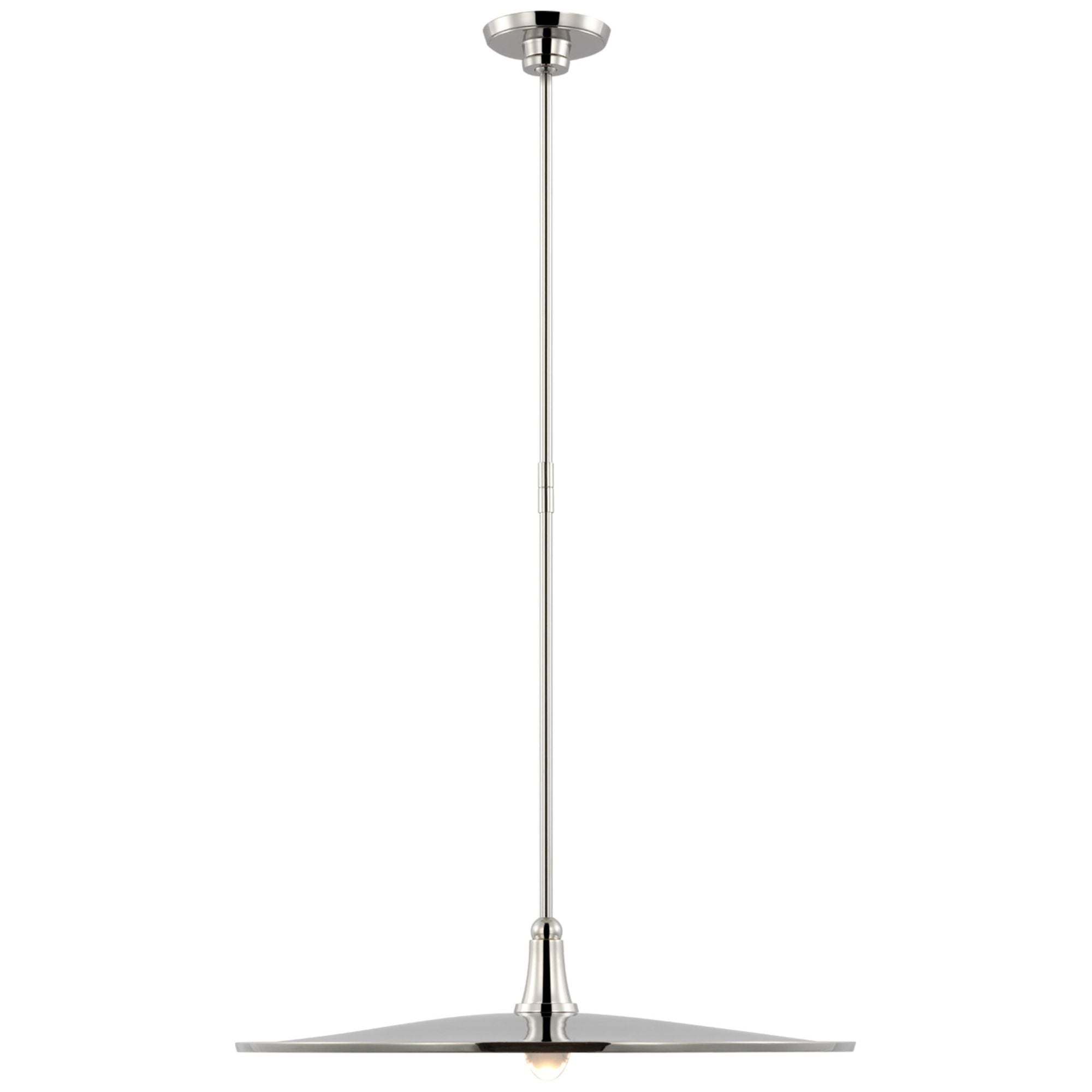 Thomas O'Brien Truesdell 24" Pendant in Polished Nickel Ceiling Light W24"