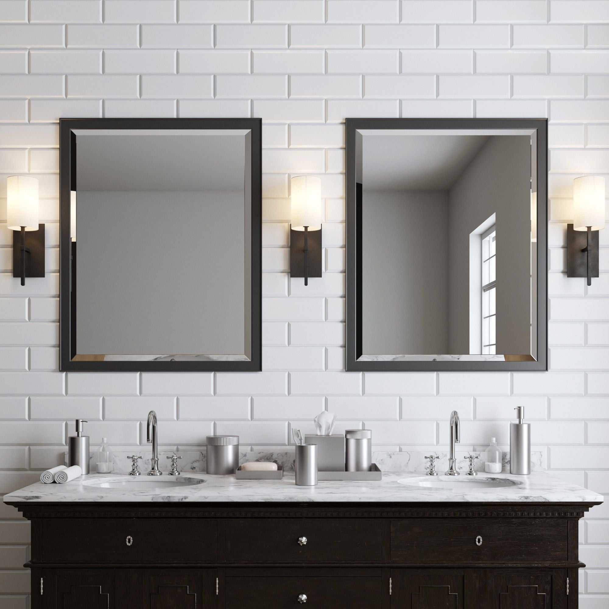 Veronica 1 Light Black Forged Sconce Silk Shade 5"W x 16.5"H x 6"D