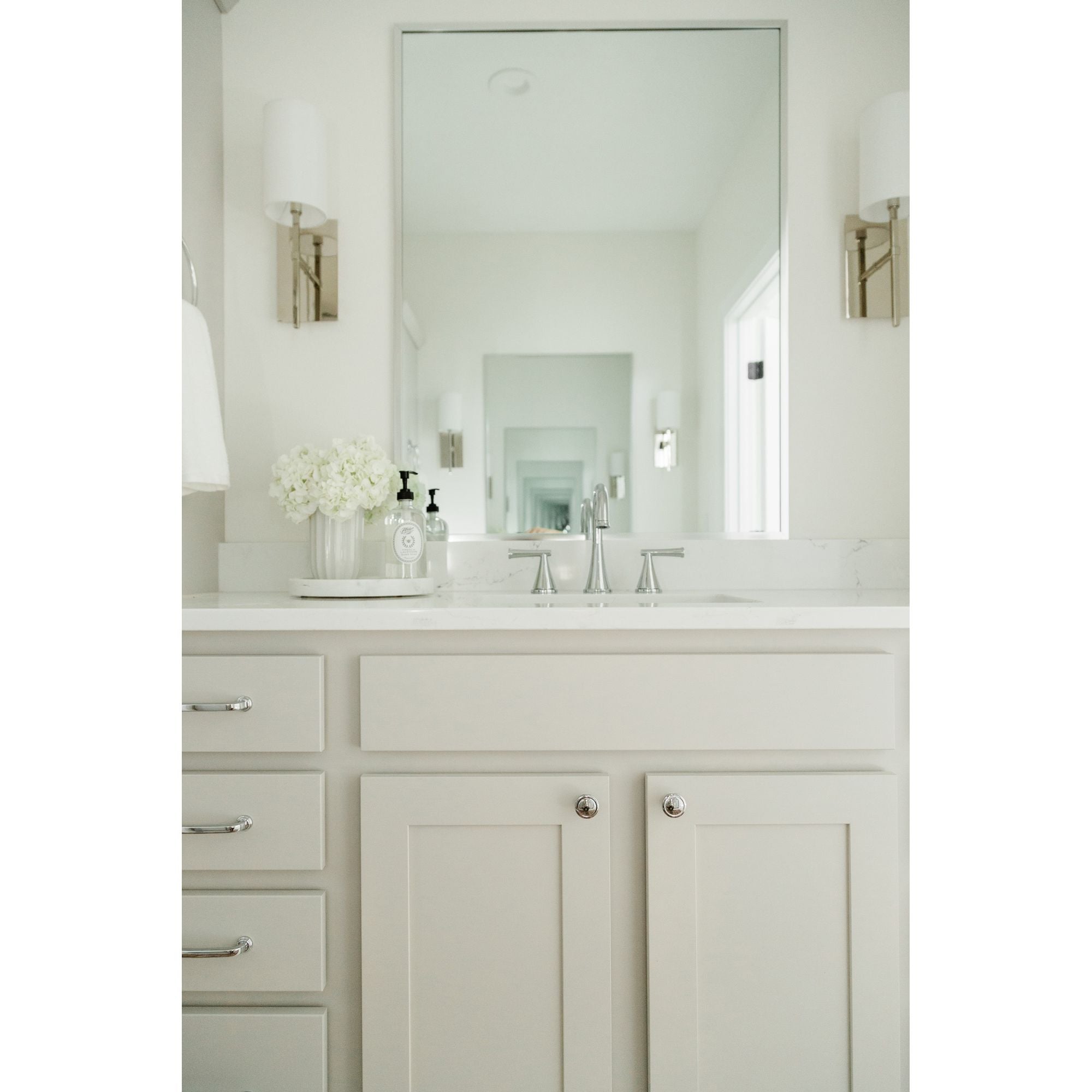 Veronica 1 Light Polished Nickel Sconce Silk Shade 5"W x 16.5"H x 6"D