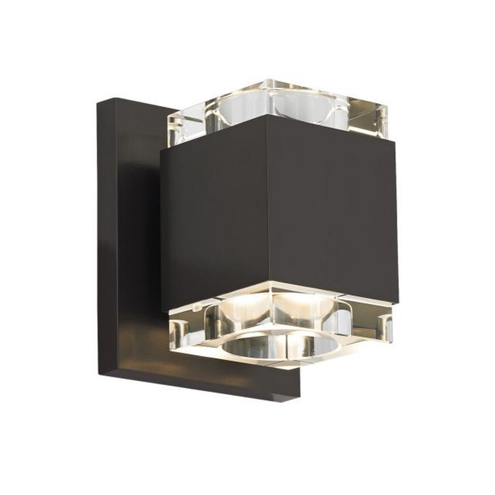 Voto Wall Square Wall Collection 1-Light LED 3000K Black by Sean Lavin