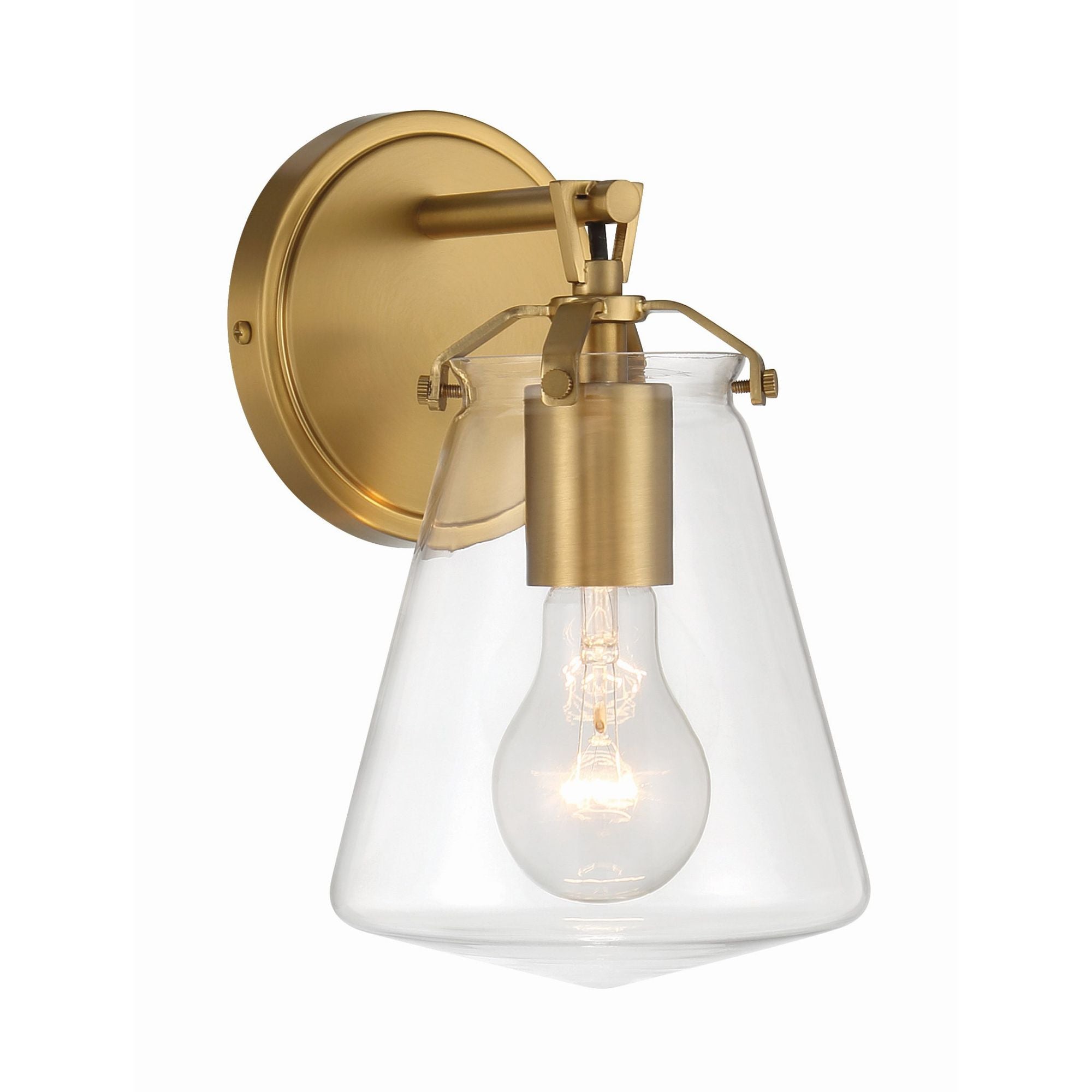 Voss 5.75'' Luxe Gold Sconce Gold 5.75"W x 9.75"H x 6.5"D