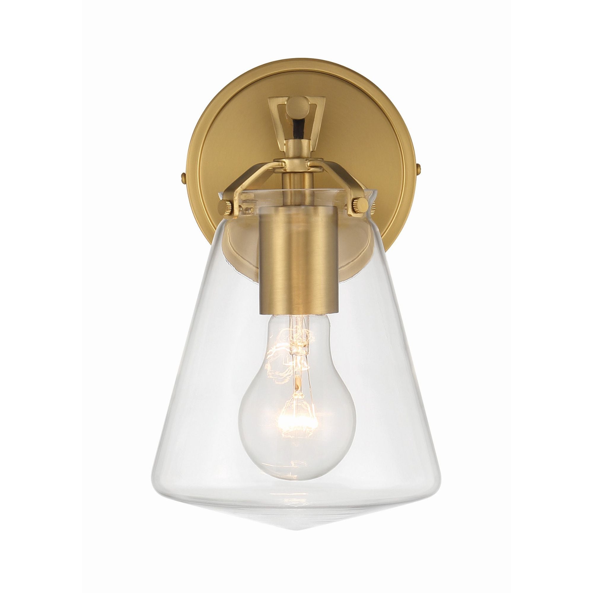 Voss 5.75'' Luxe Gold Sconce Gold 5.75"W x 9.75"H x 6.5"D