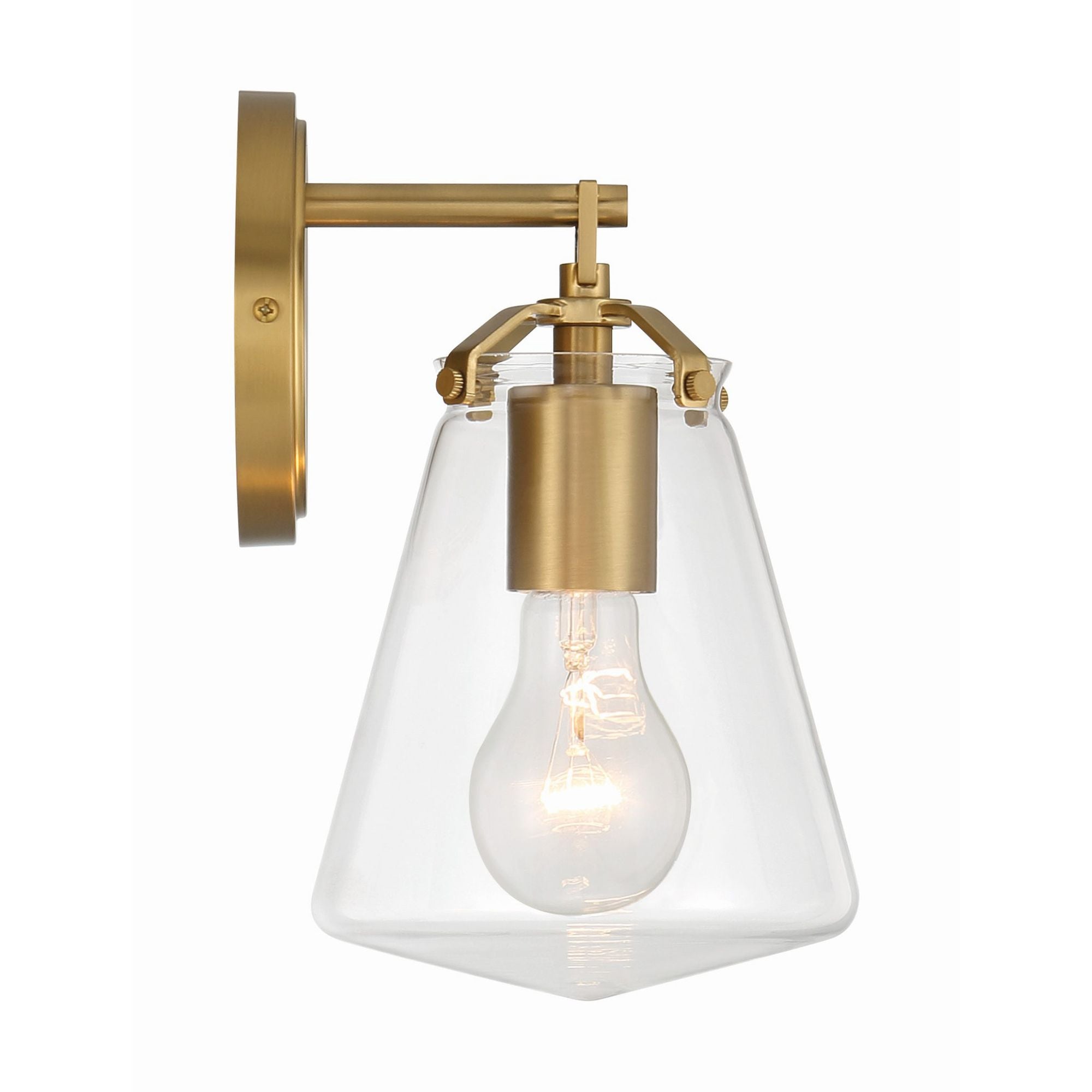 Voss 5.75'' Luxe Gold Sconce Gold 5.75"W x 9.75"H x 6.5"D
