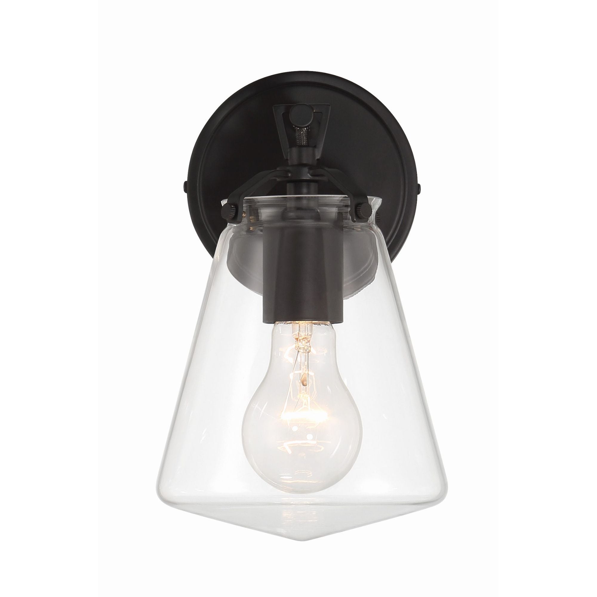 Voss 5.75'' Matte Black Sconce Black 5.75"W x 9.75"H x 6.5"D