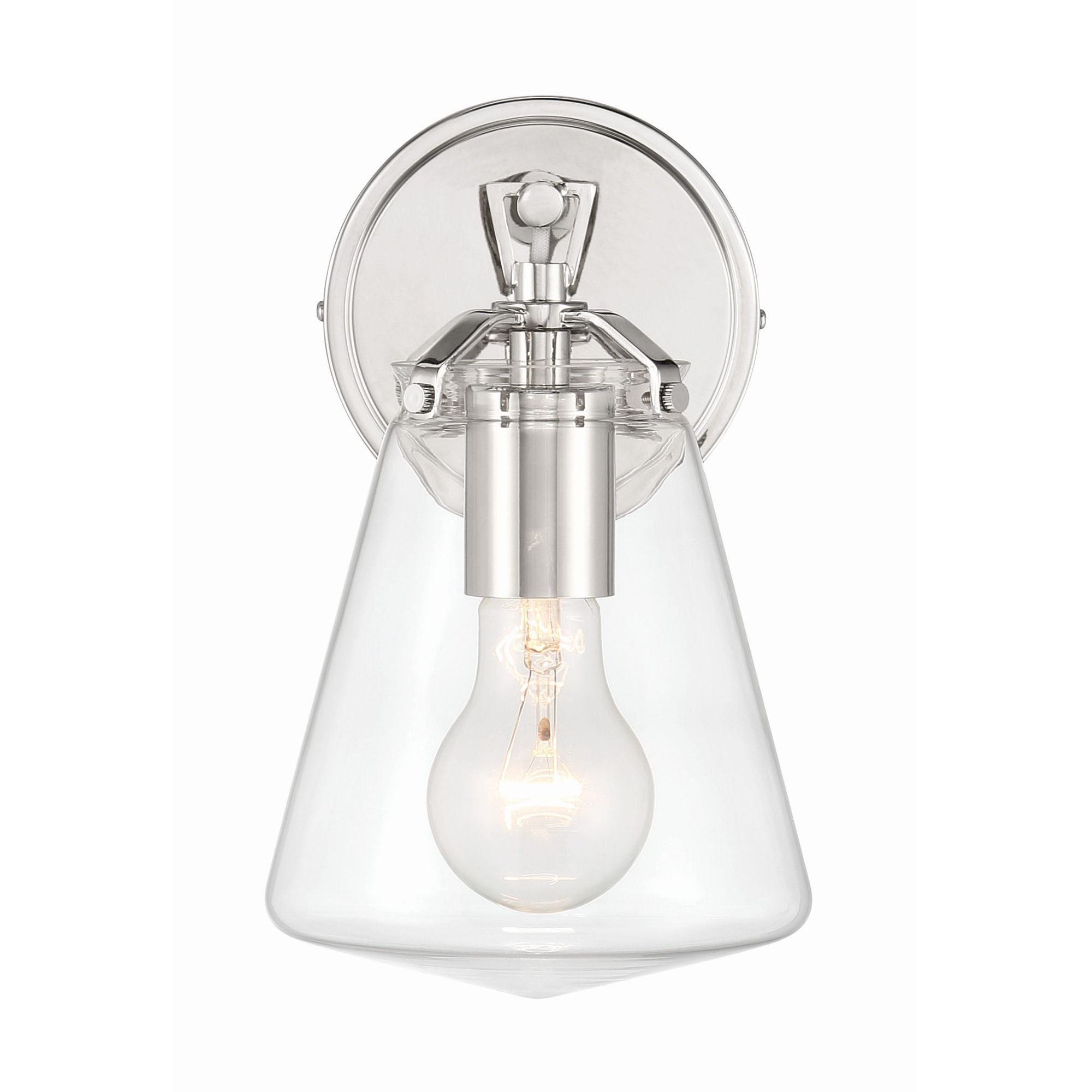 Voss 5.75'' Polished Nickel Sconce Silver 5.75"W x 9.75"H x 6.5"D