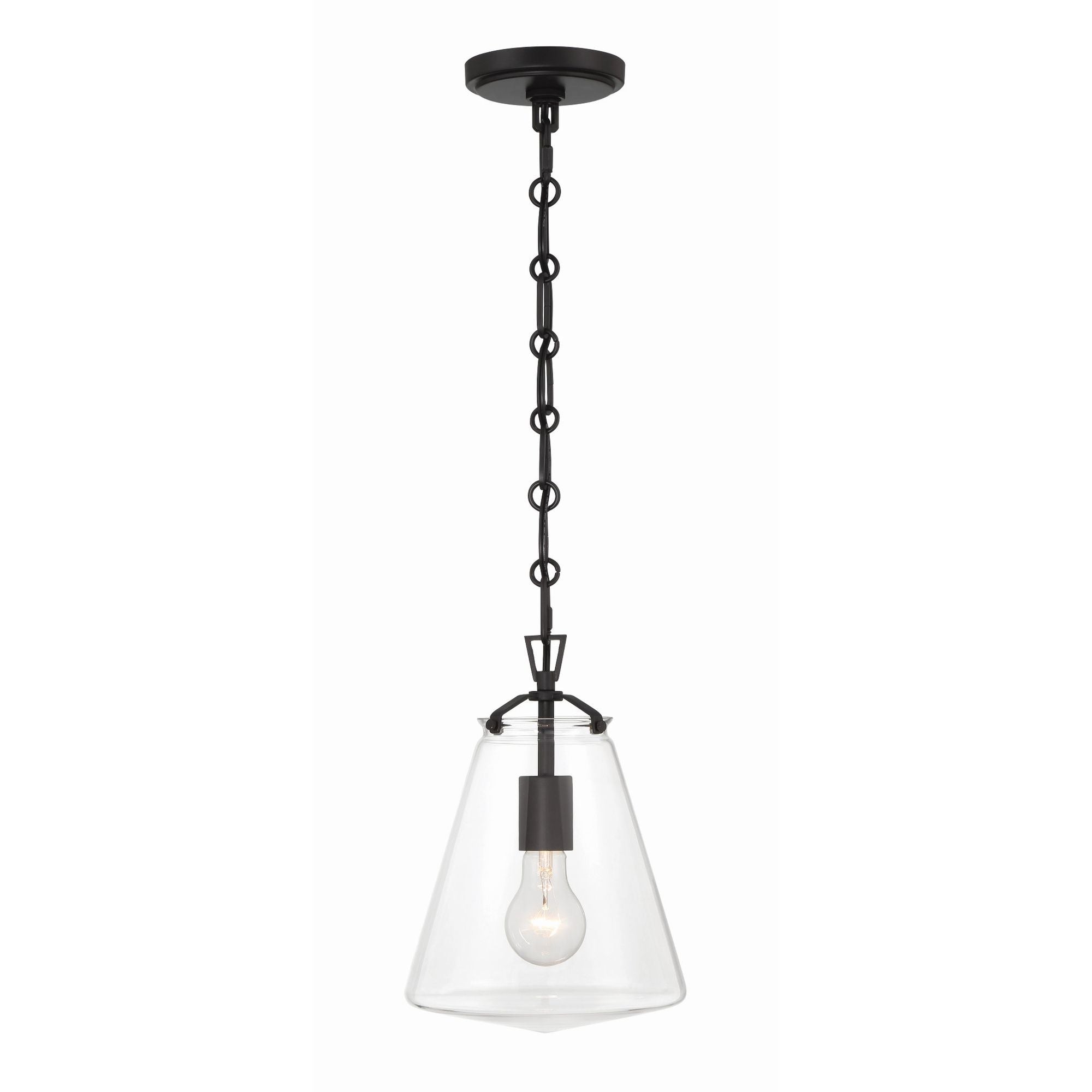 Voss 8.25'' Matte Black Pendant Black 8.25"W x 11.5"H x 8.25"D