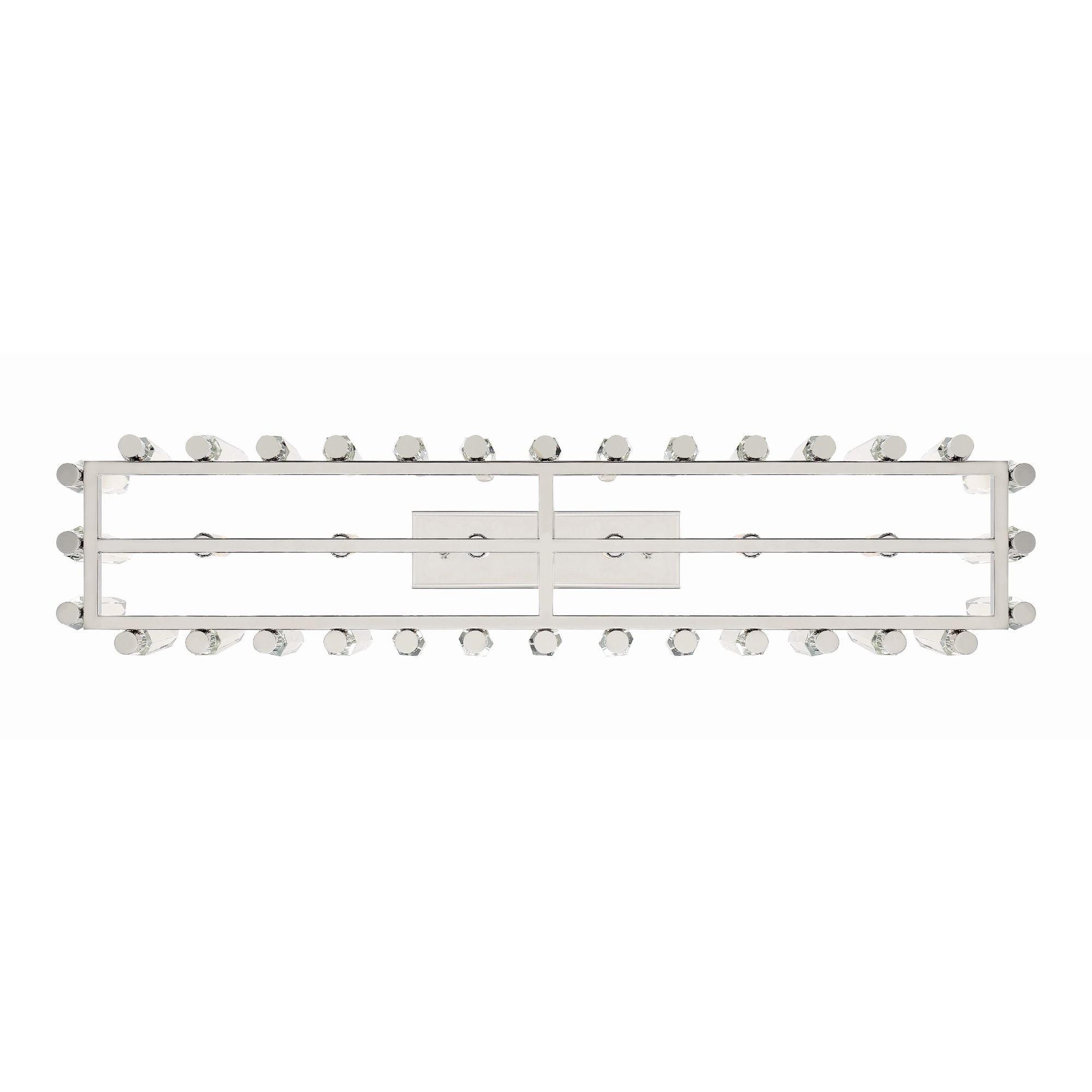 Watson 6 Light Polished Nickel Linear Chandelier