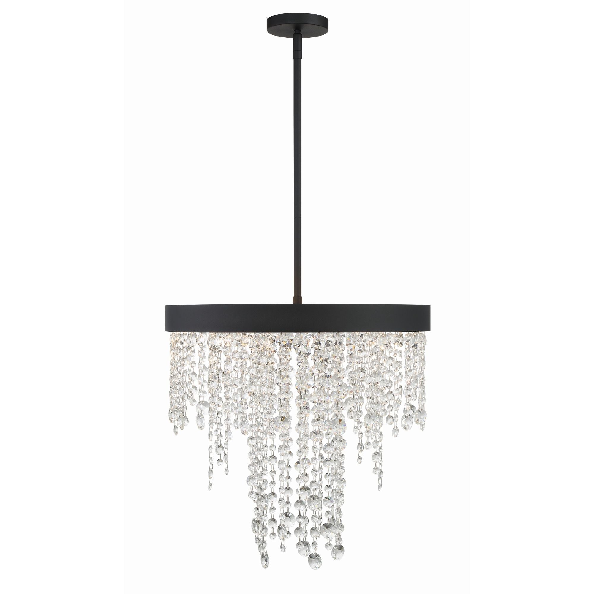 Winham 5 Light Black Forged Chandelier