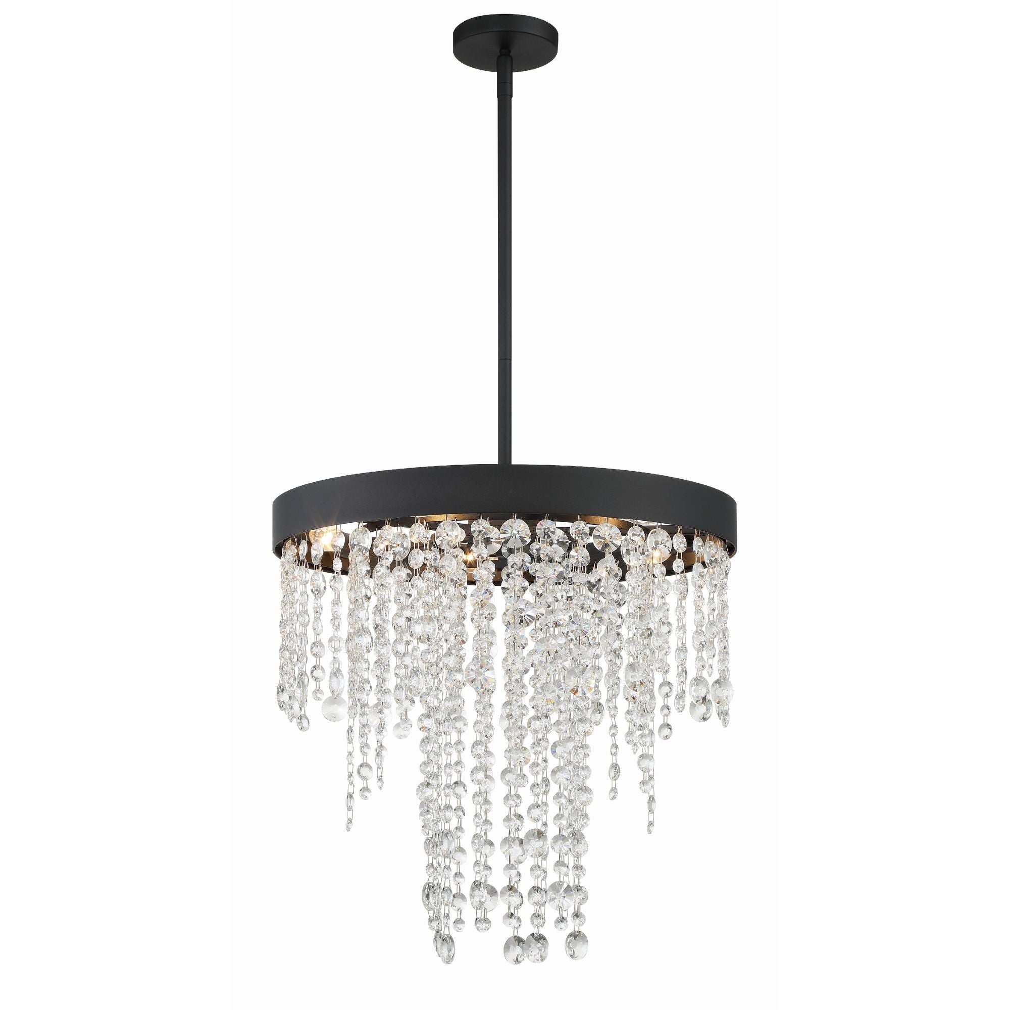 Winham 5 Light Black Forged Chandelier