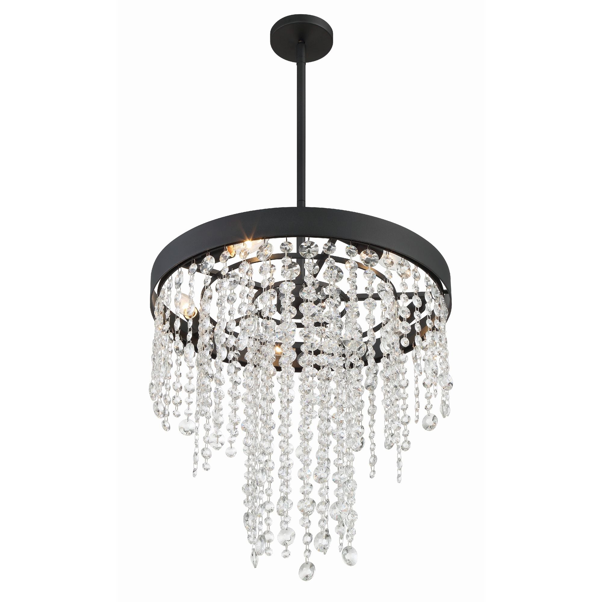 Winham 5 Light Black Forged Chandelier