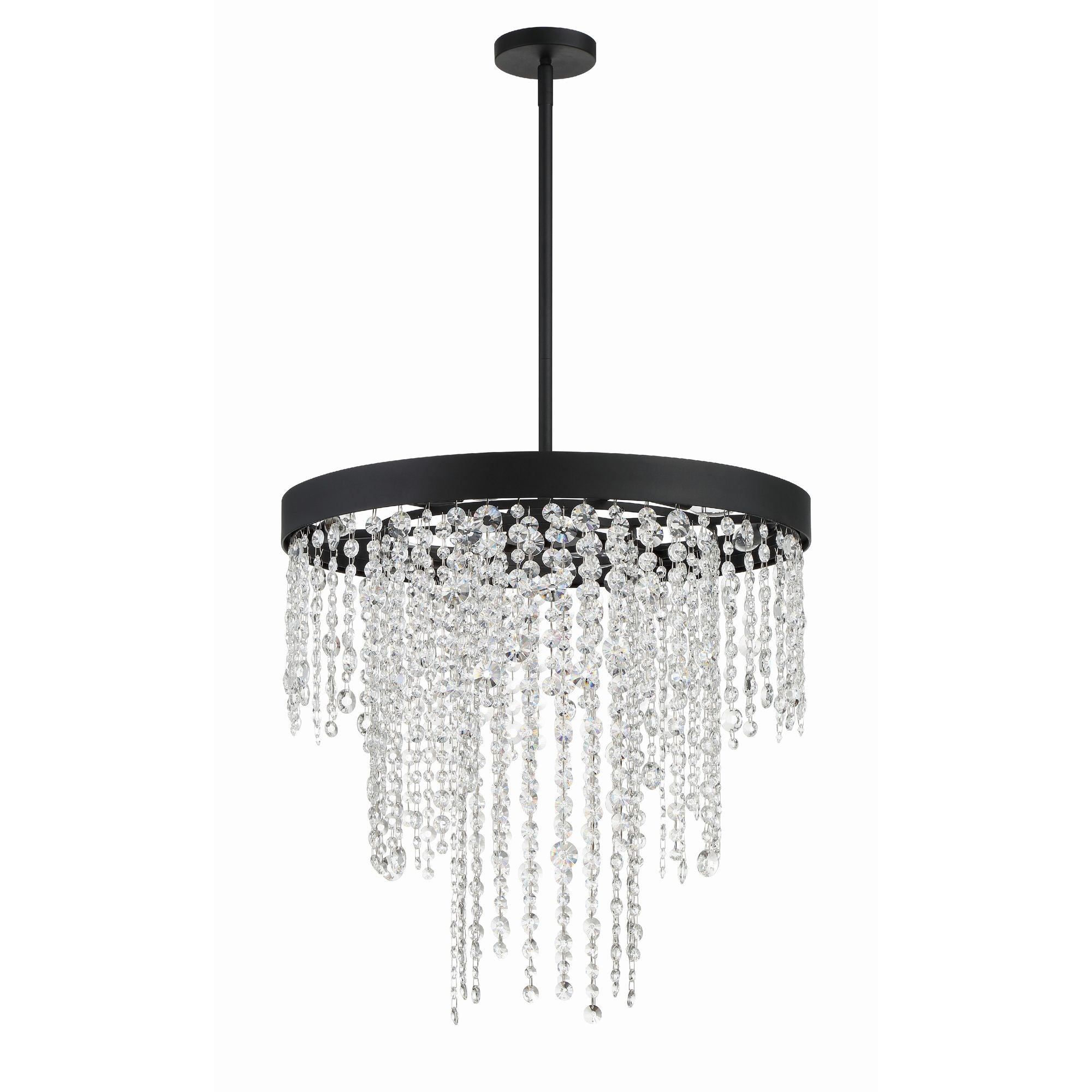 Winham 6 Light Black Forged Chandelier