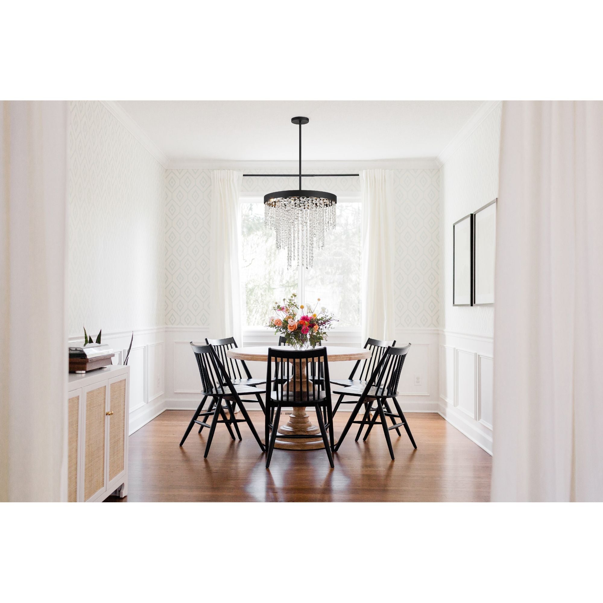 Winham 6 Light Black Forged Chandelier