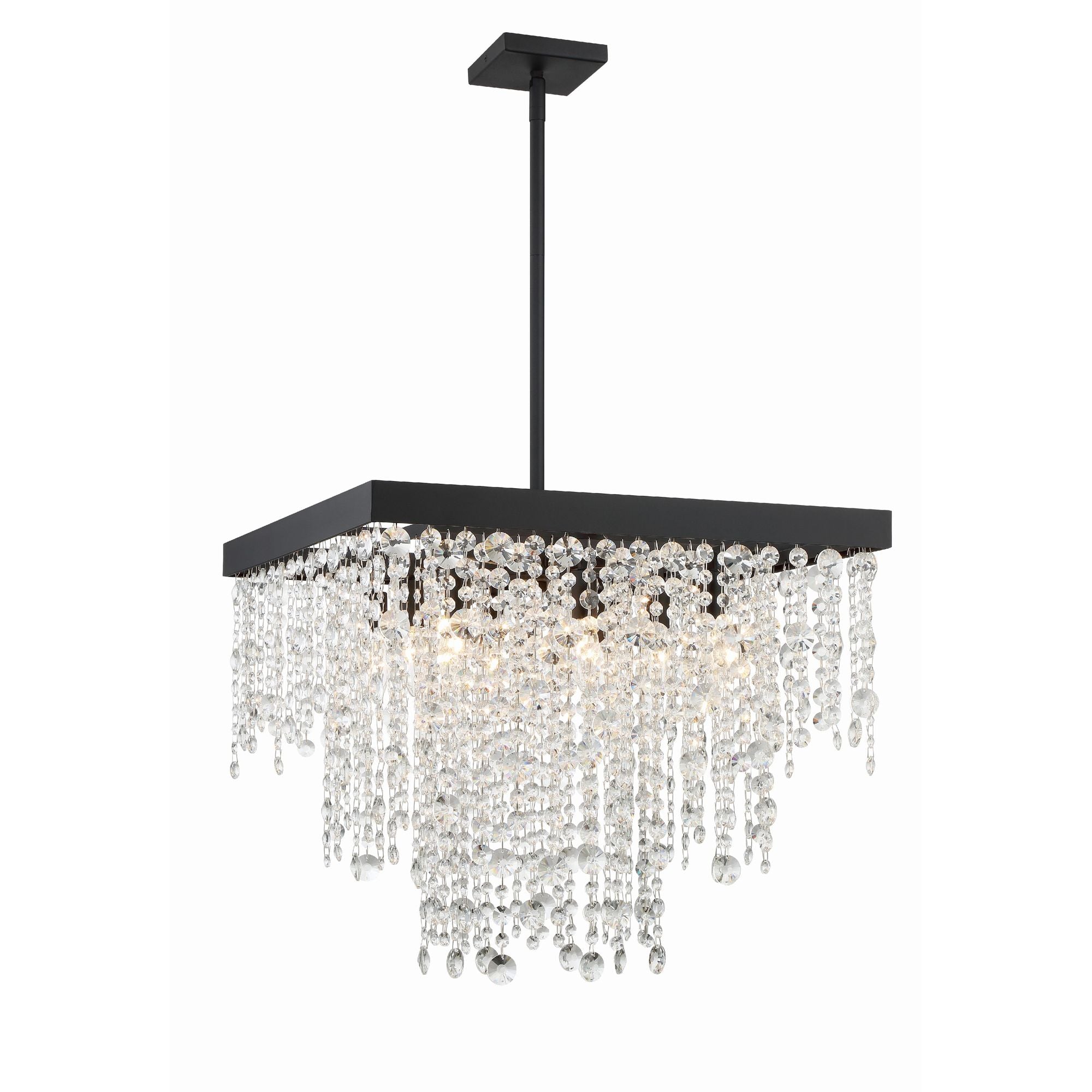 Winham 22'' Black Forged Chandelier Black 22"W x 19.5"H x 22"D