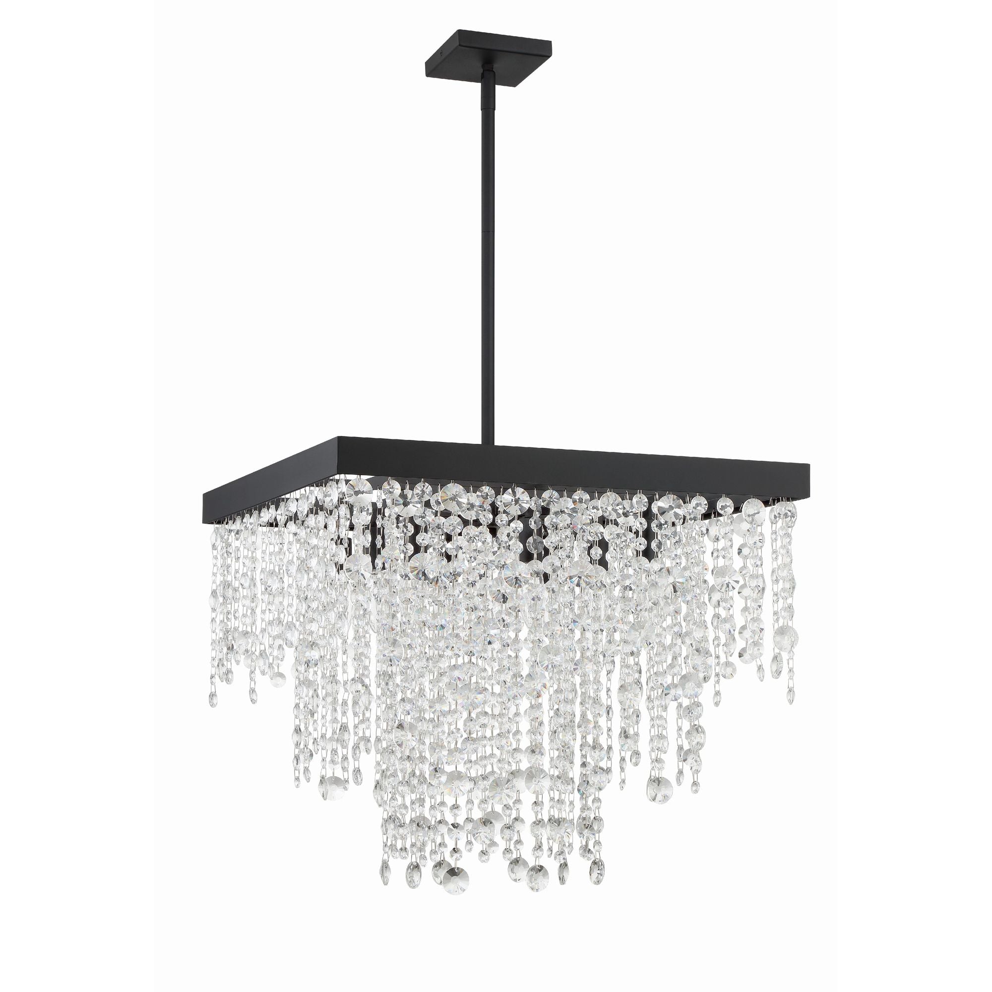 Winham 22'' Black Forged Chandelier Black 22"W x 19.5"H x 22"D