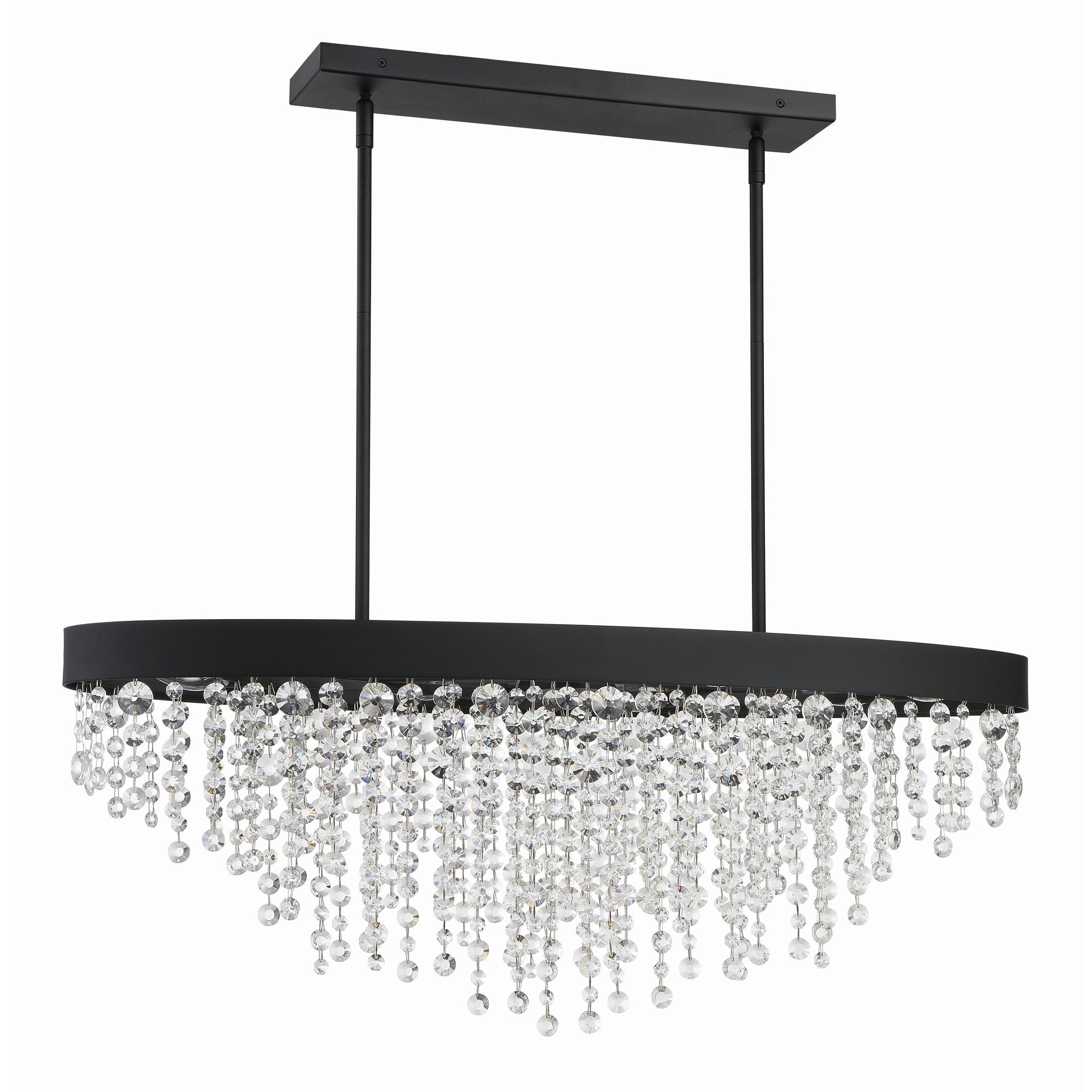 Winham 8 Light Black Forged Chandelier