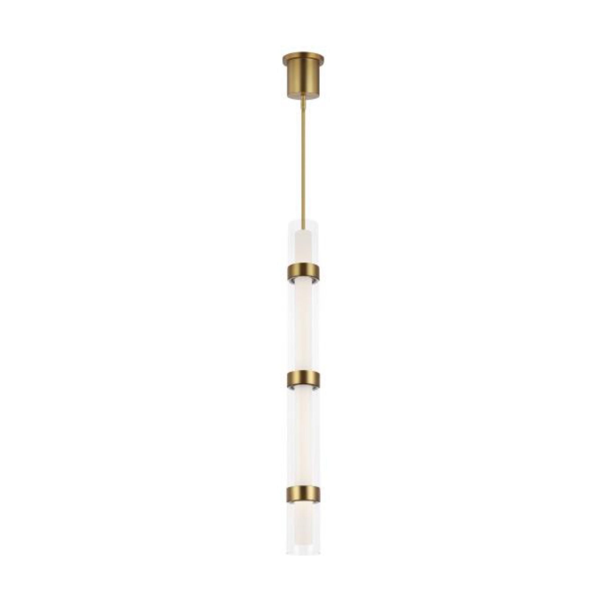 Wit Pendant Line-Voltage Pendants/Suspension 1-Light LED 3000K Aged Brass by Sean Lavin