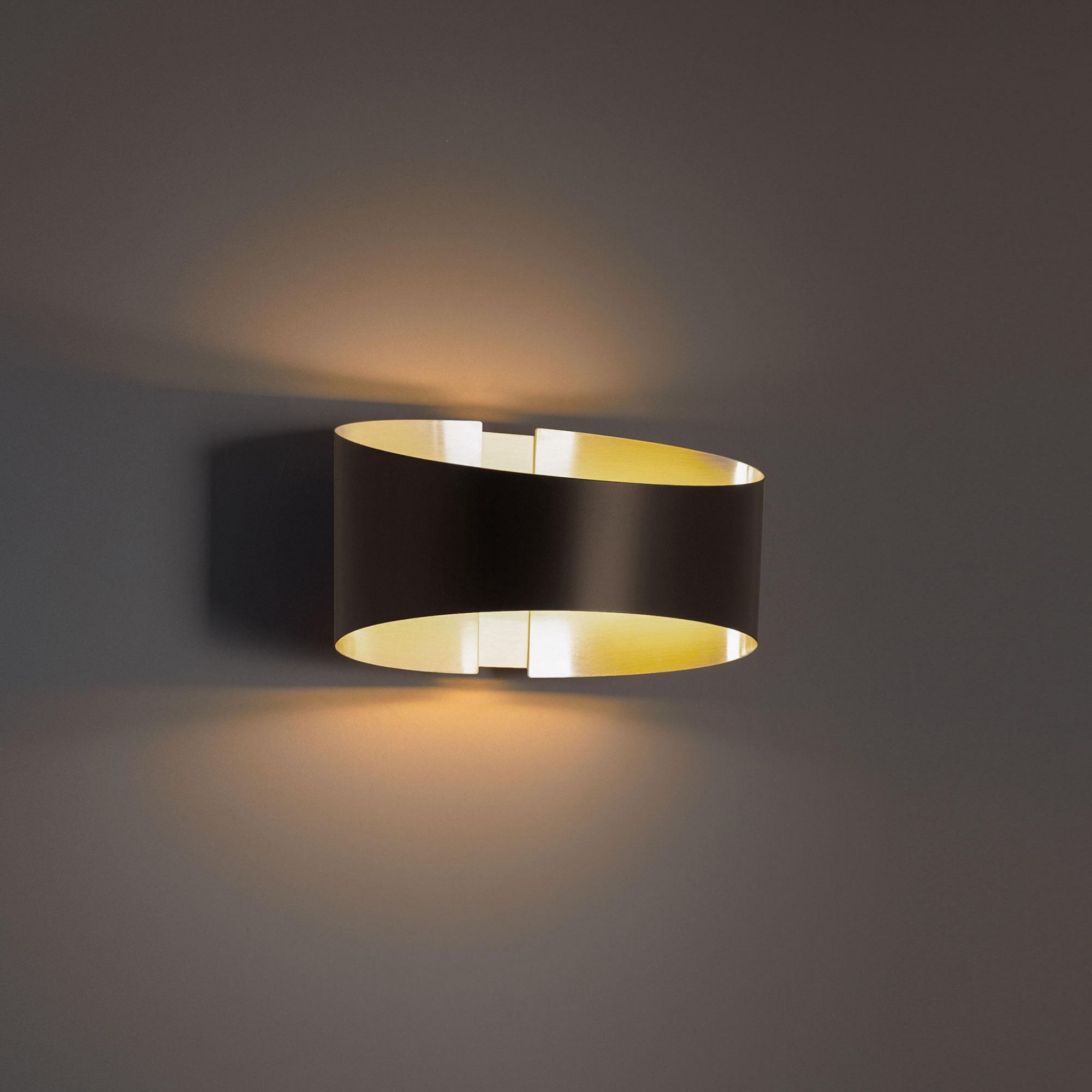 Swerve 10in LED Wall Sconce 3000K in Bronze-Brushed Brass