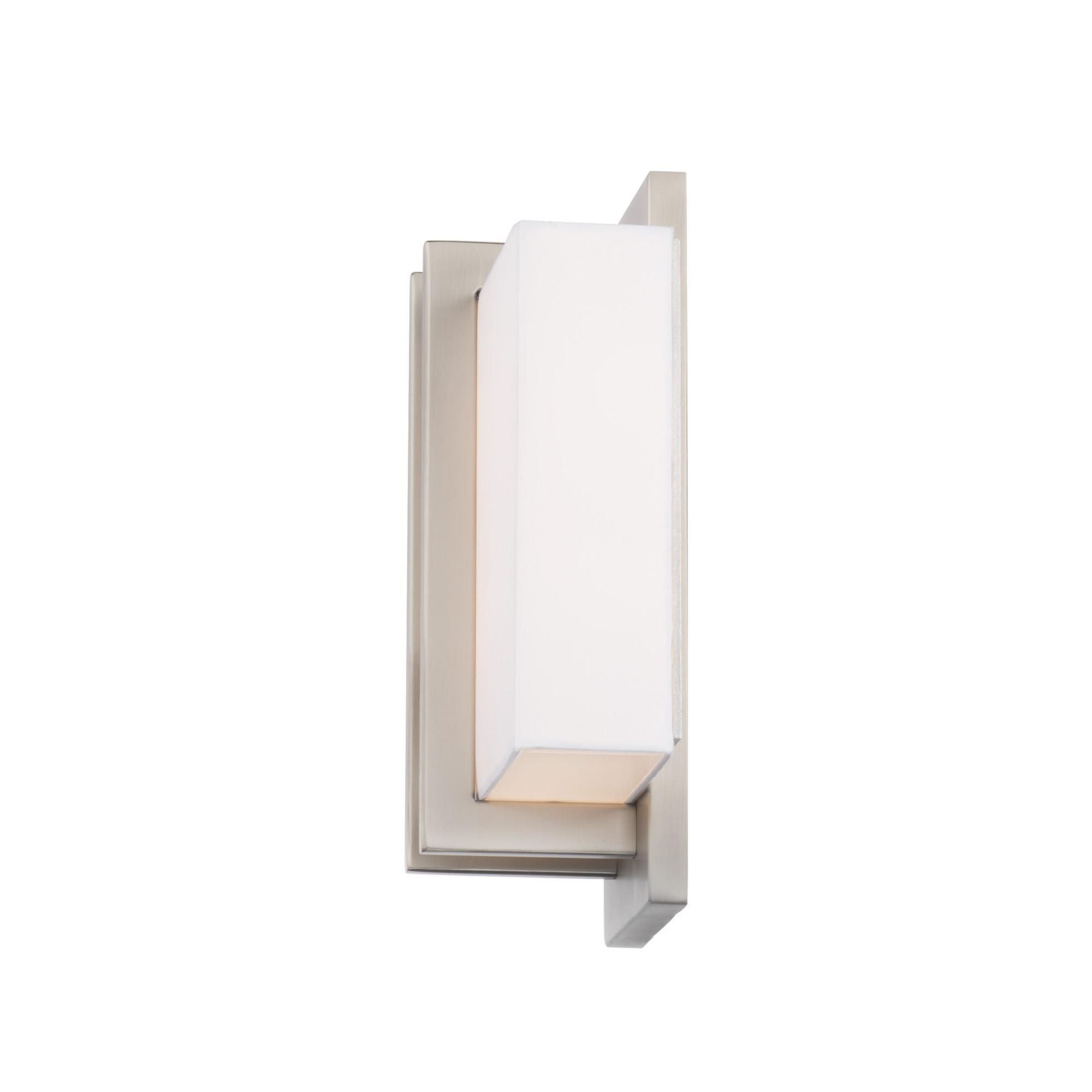 Downton 11in LED Wall Light 3-CCT 2700K-3000K-3500K Set to 3000K in Brushed Nickel
