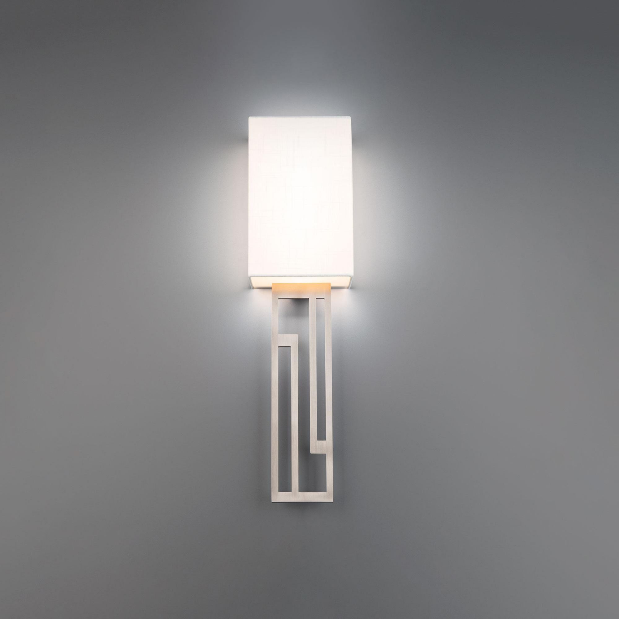 Vander 6in LED Wall Sconce 3-CCT 2700K-3000K-3500K Set to 2700K in Brushed Nickel