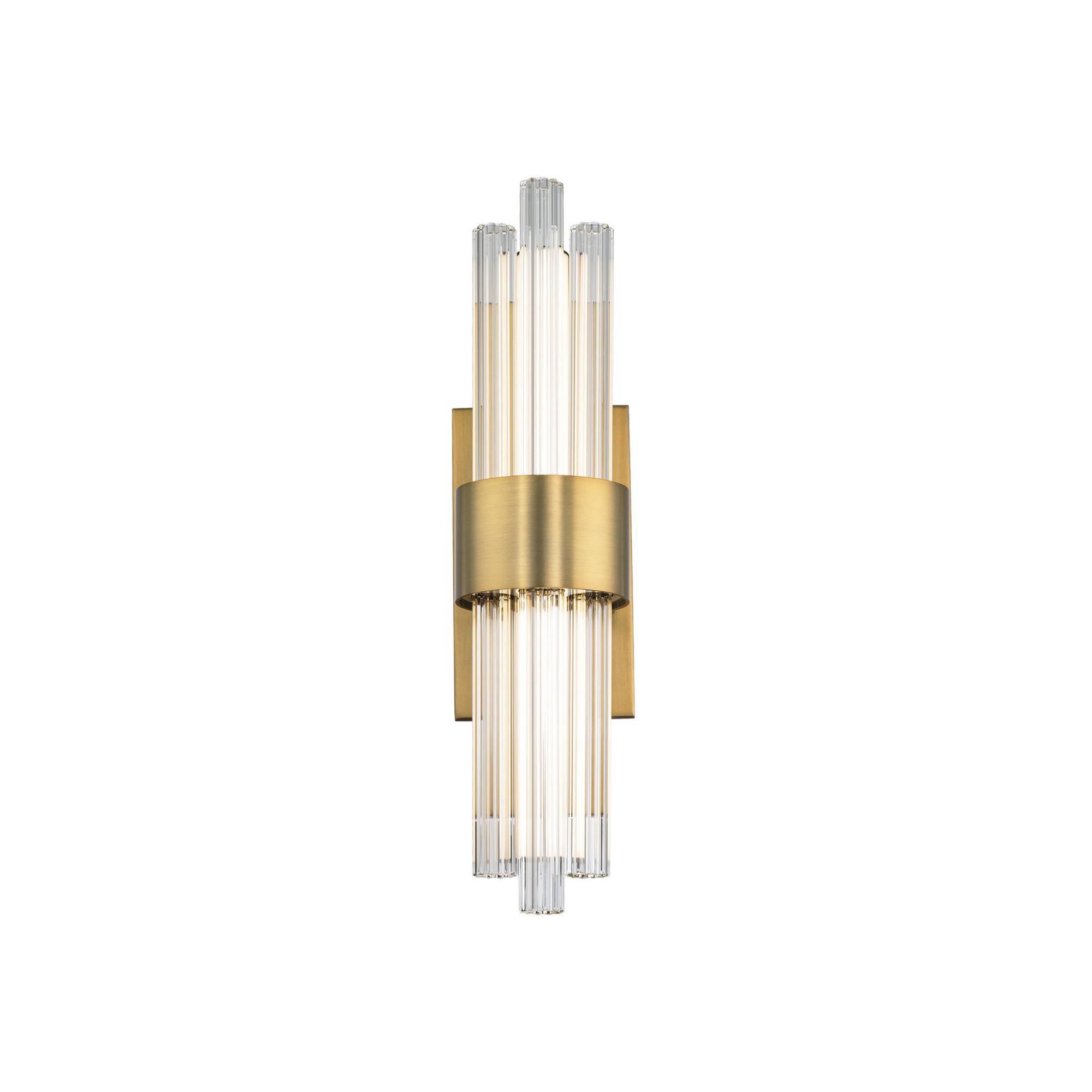 Luzerne 18in LED Bathroom Vanity or Wall Light 3000K in Aged Brass