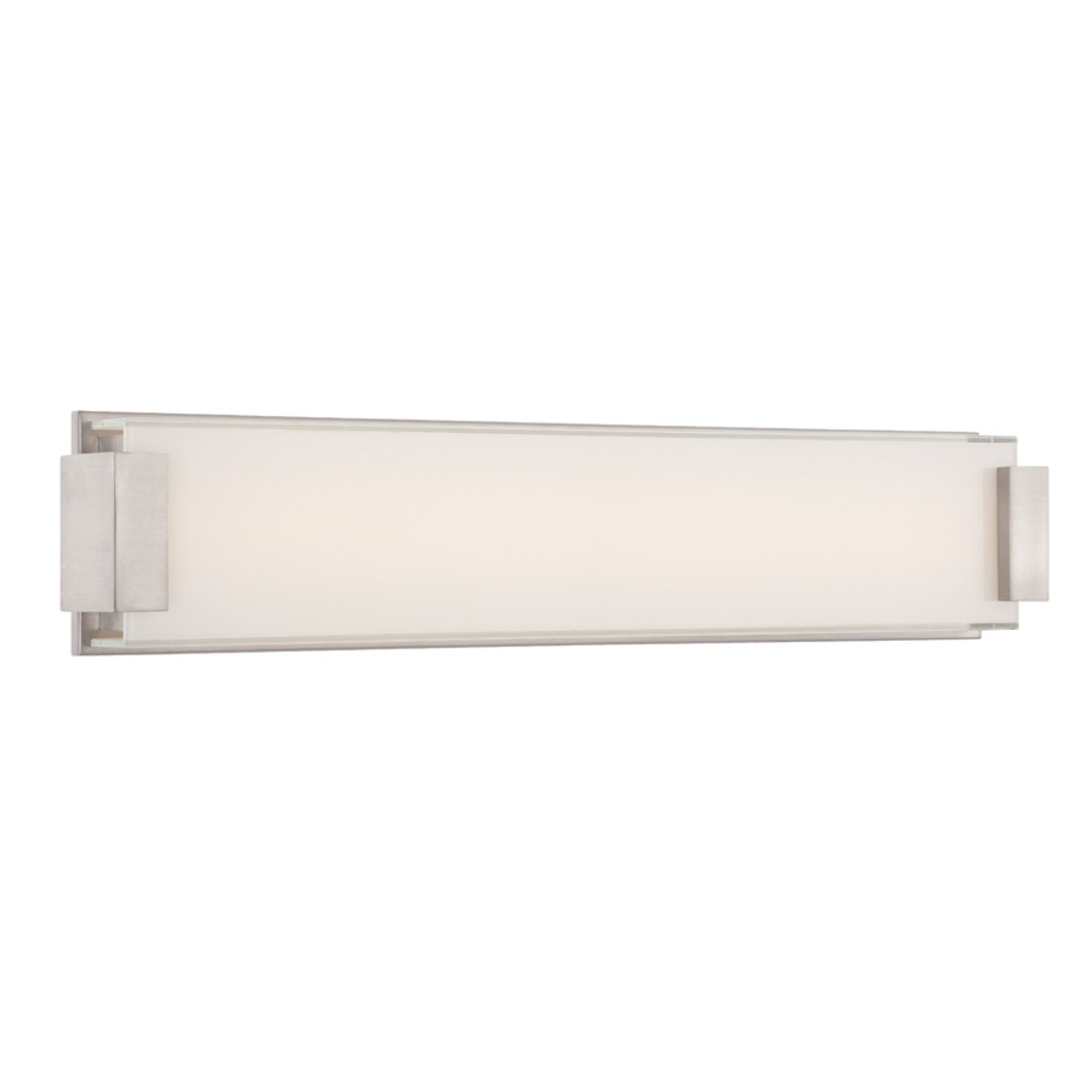 Modern Forms WS-3226-BN 3000K 50 Watt Polar LED Bathroom Vanity & Wall Light in Brushed Nickel