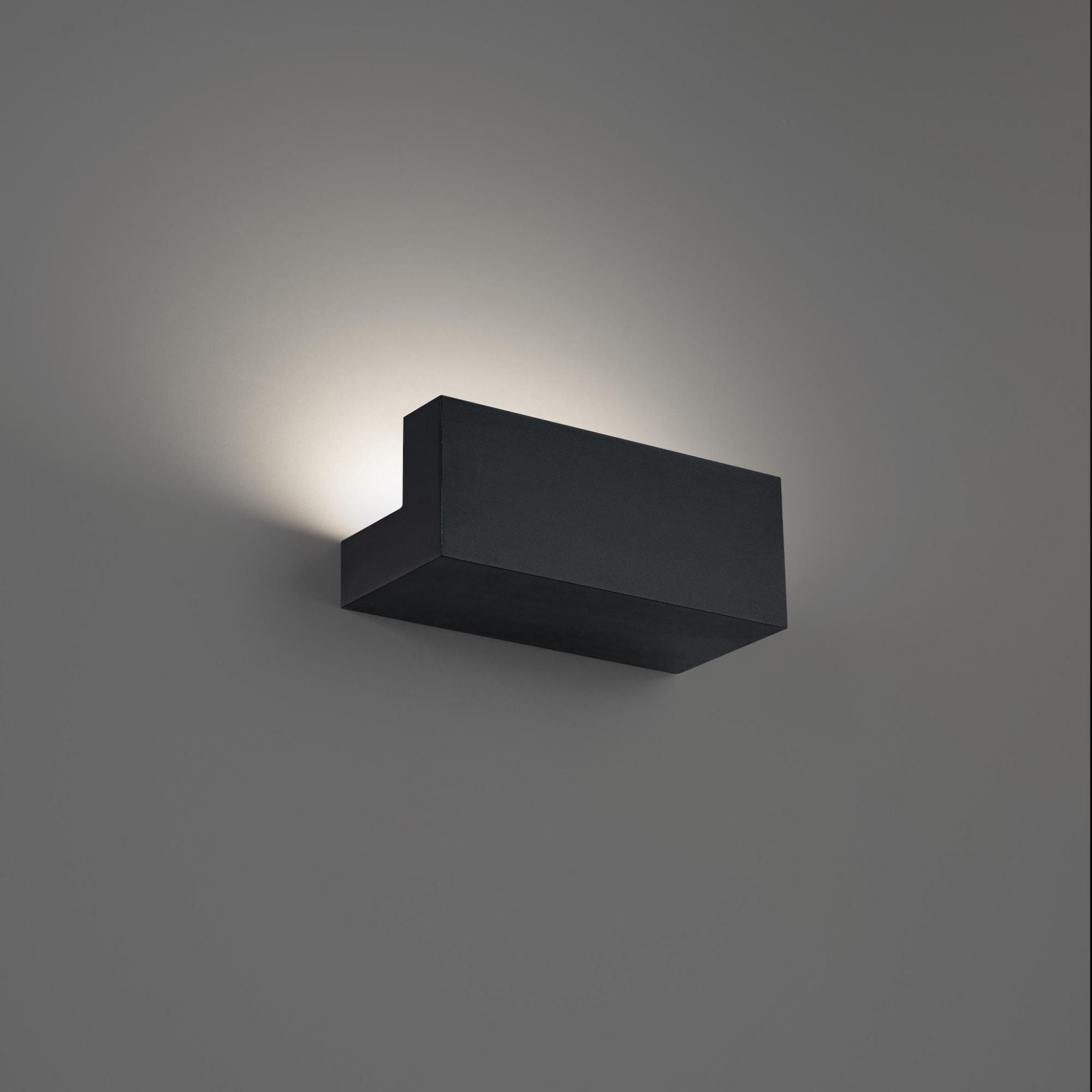 Bantam 9in LED Wall Light 3-CCT 2700K-3000K-3500K Set to 3000K in Black