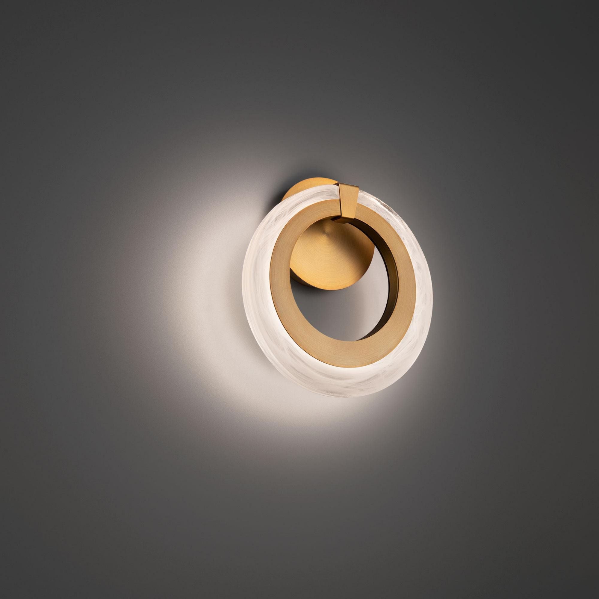 Serenity 10in LED Wall Sconce 3000K in Aged Brass