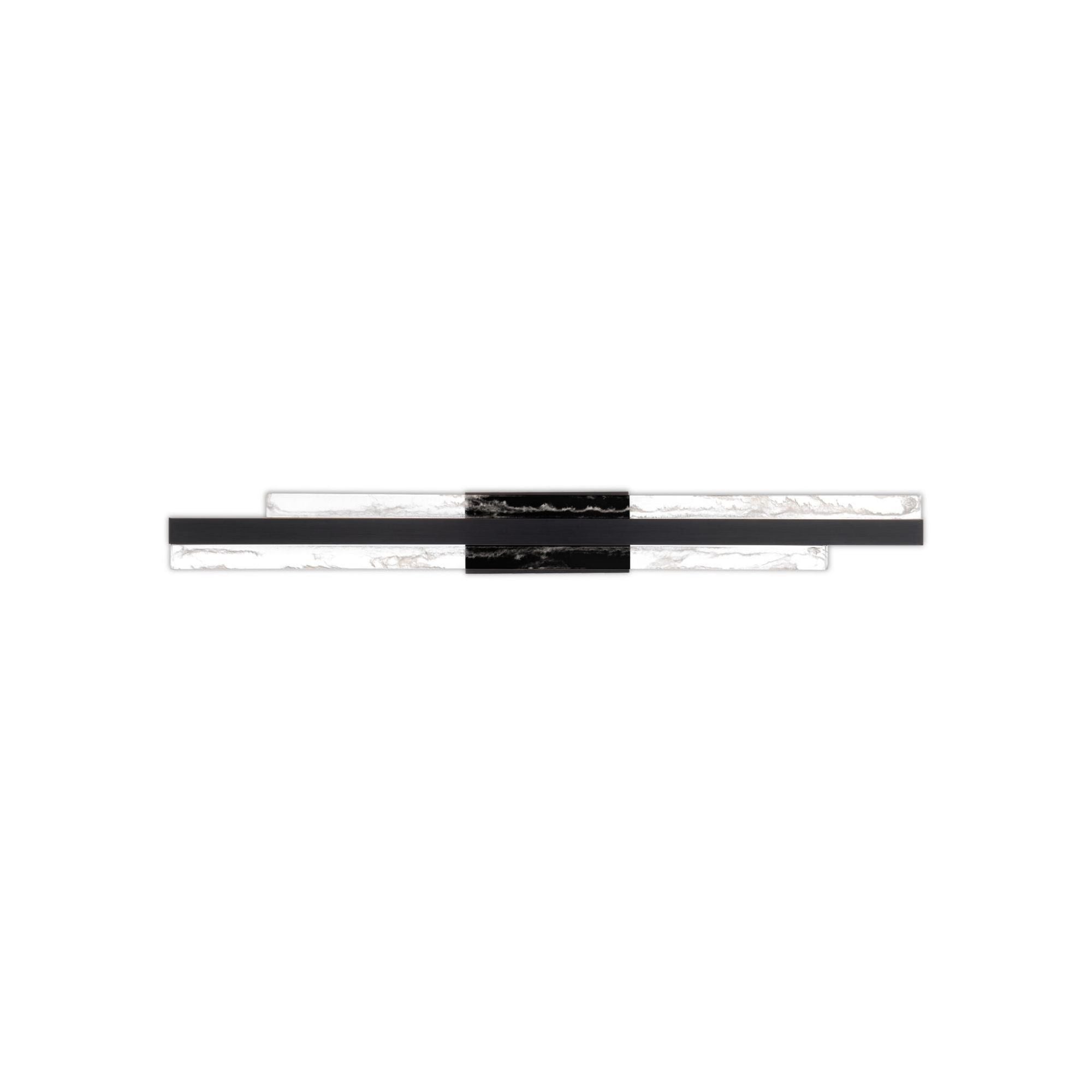 Tandem 27in LED Bath Vanity & Wall Light 3000K in Black
