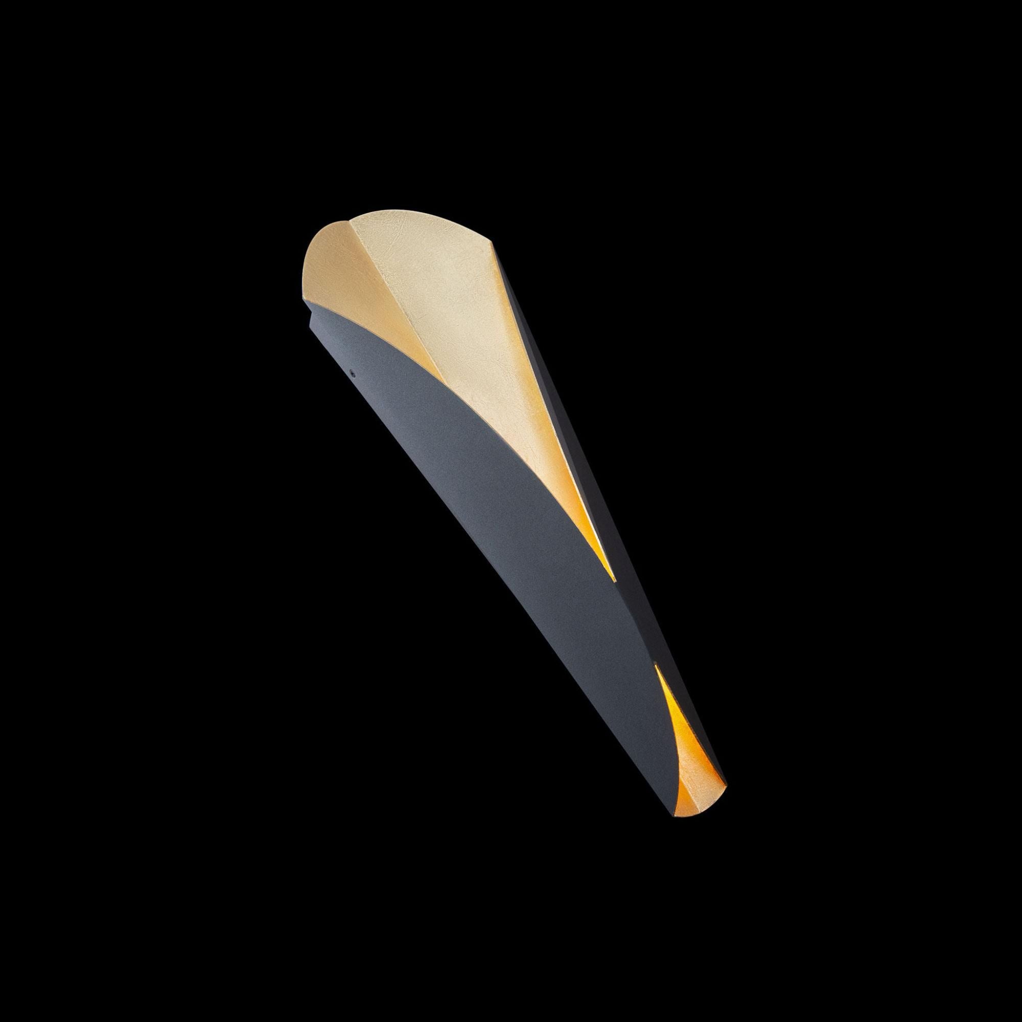 Fleur 22in LED Wall Sconce 3000K in Bronze with Hand Applied Gold Leaf