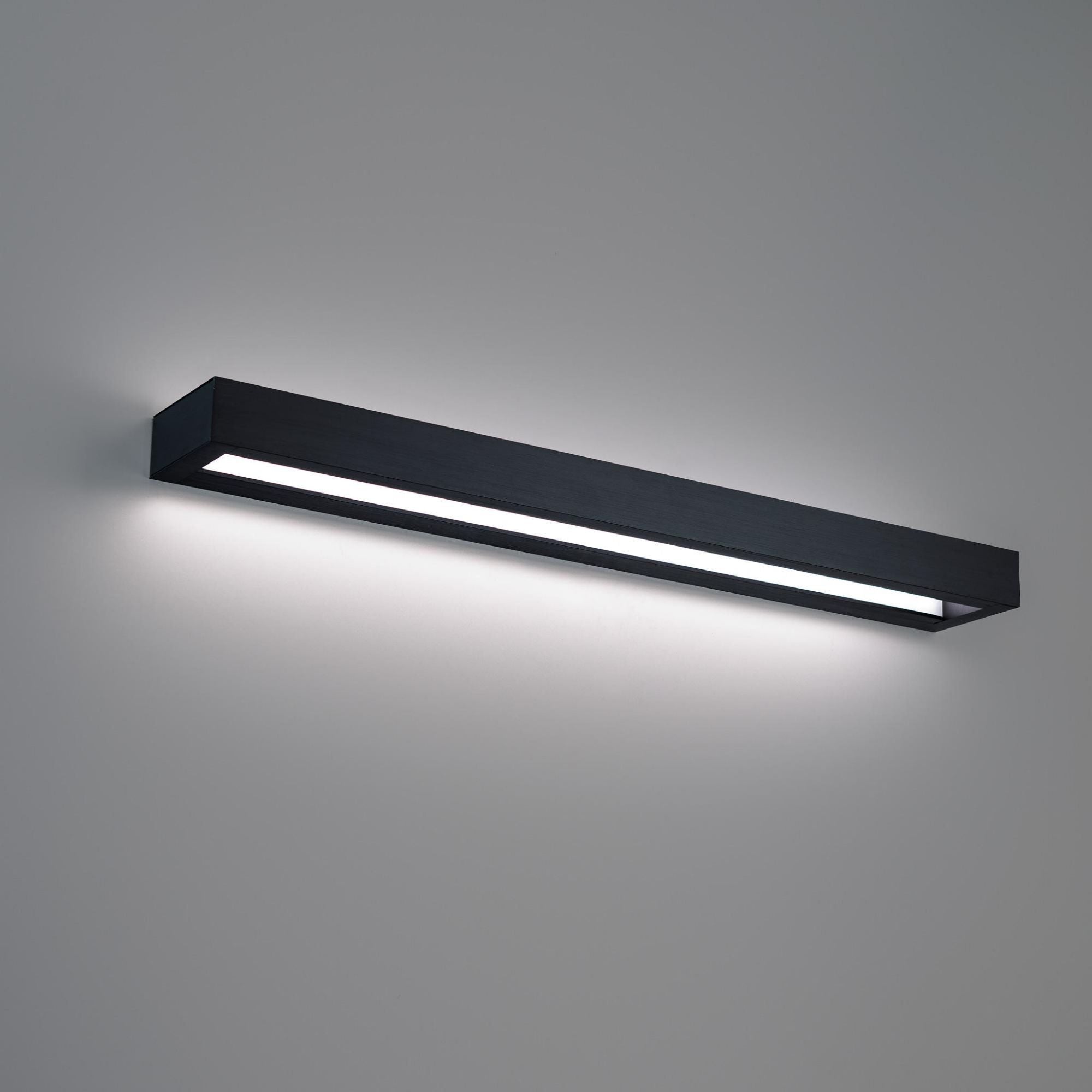 Open Bar 27in LED Bathroom Vanity or Wall Light 3-CCT 2700K-3000K-3500K Set to 3500K in Black