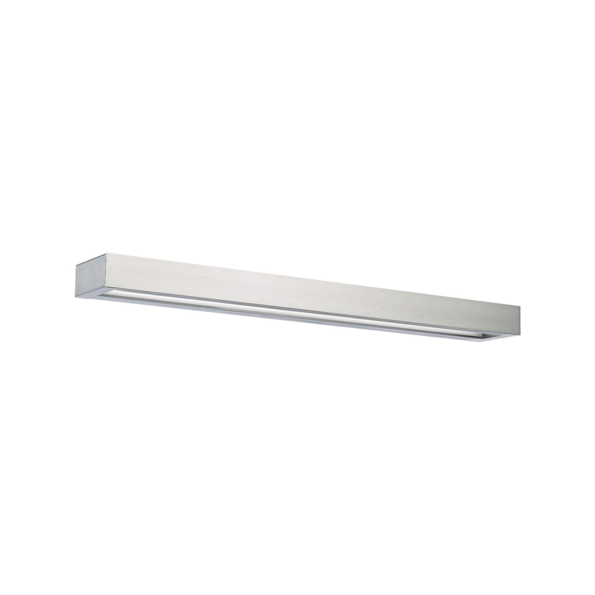 Open Bar 27in LED Bathroom Vanity or Wall Light 3-CCT 2700K-3000K-3500K Set to 2700K in Brushed Nickel