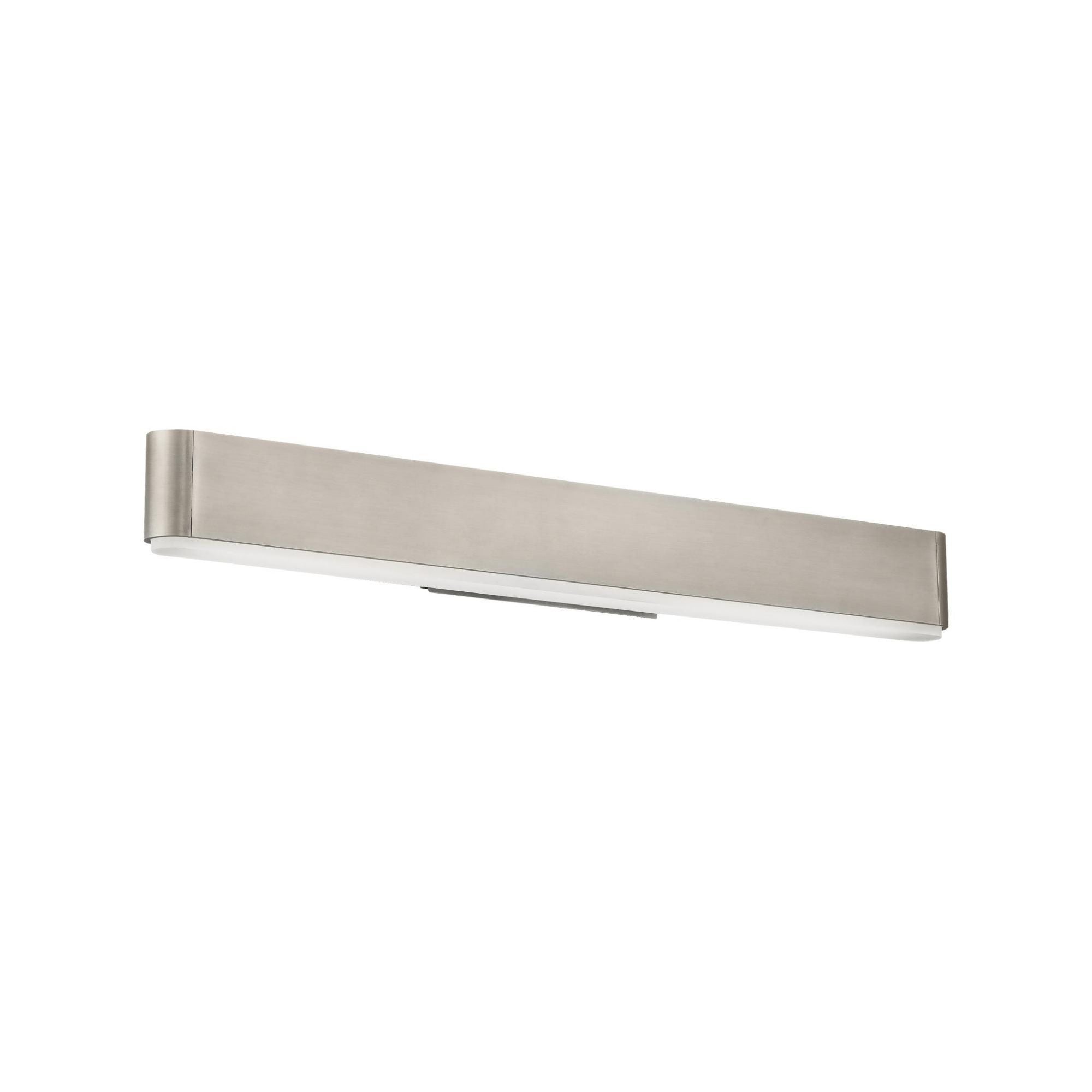 0 to 60 24in LED Bathroom Vanity or Wall Light 3-CCT 2700K-3000K-3500K Set 3000K in Brushed Nickel