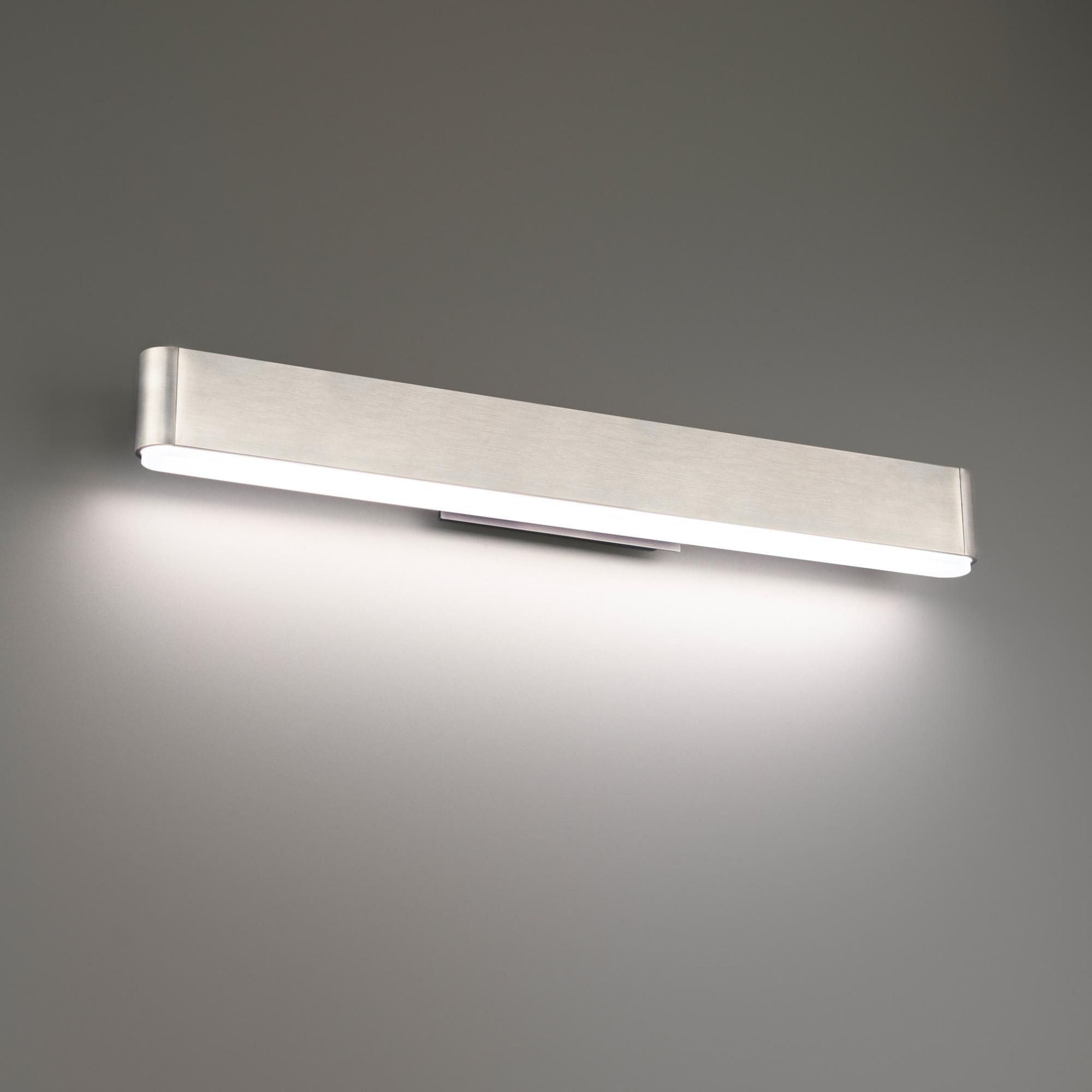 0 to 60 24in LED Bathroom Vanity or Wall Light 3-CCT 2700K-3000K-3500K Set 3000K in Brushed Nickel