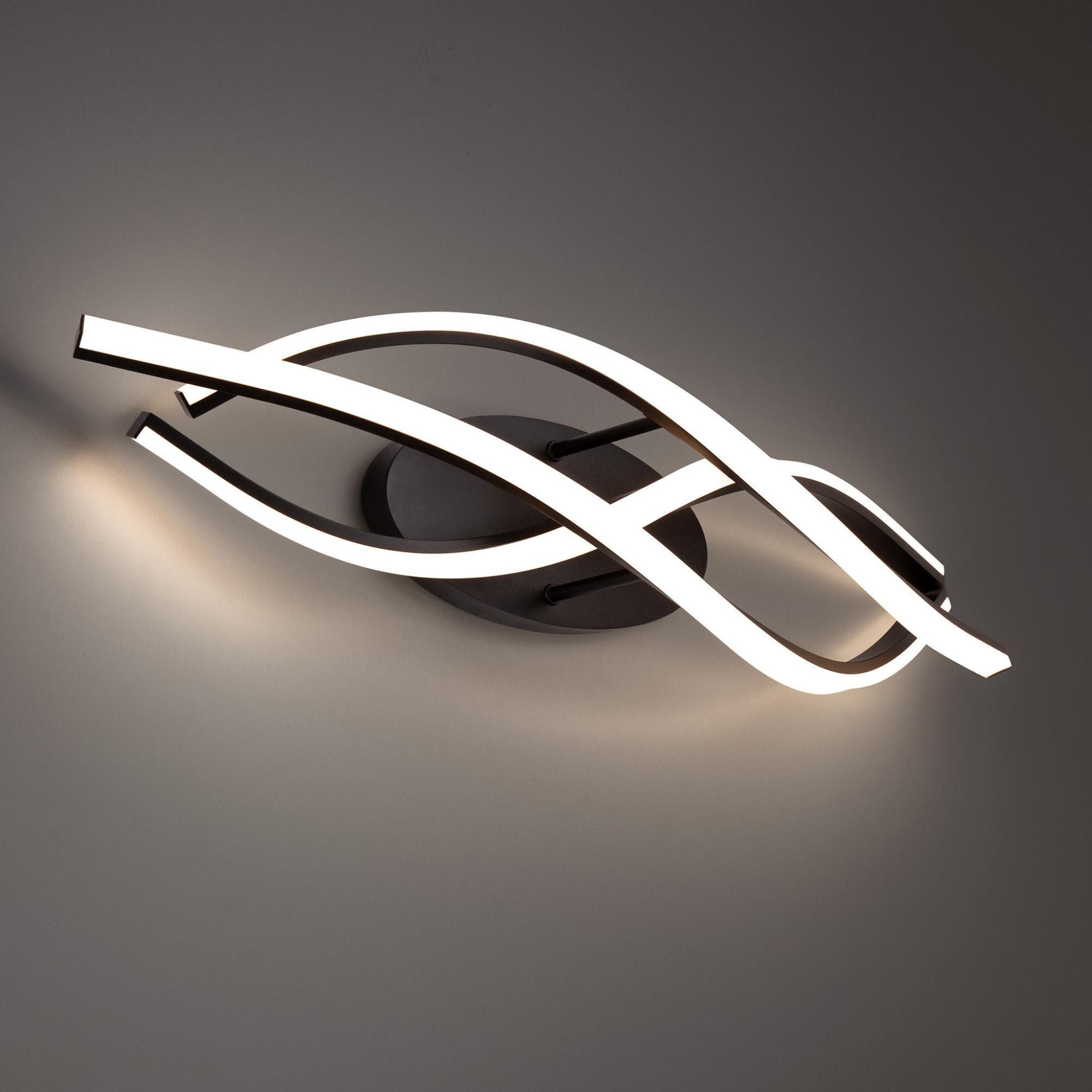 Lior 38in LED Bath Vanity & Wall Light 3000K in Black