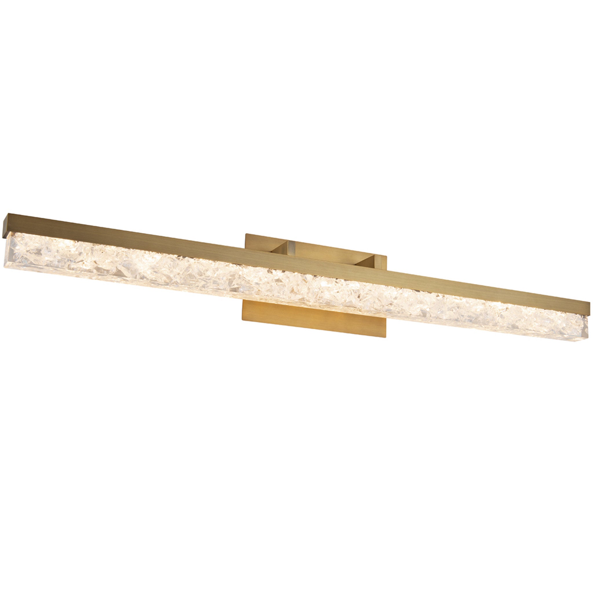 Modern Forms WS-62039-AB 3000K 31.42 Watt Minx LED Bathroom Vanity & Wall Light in Aged Brass