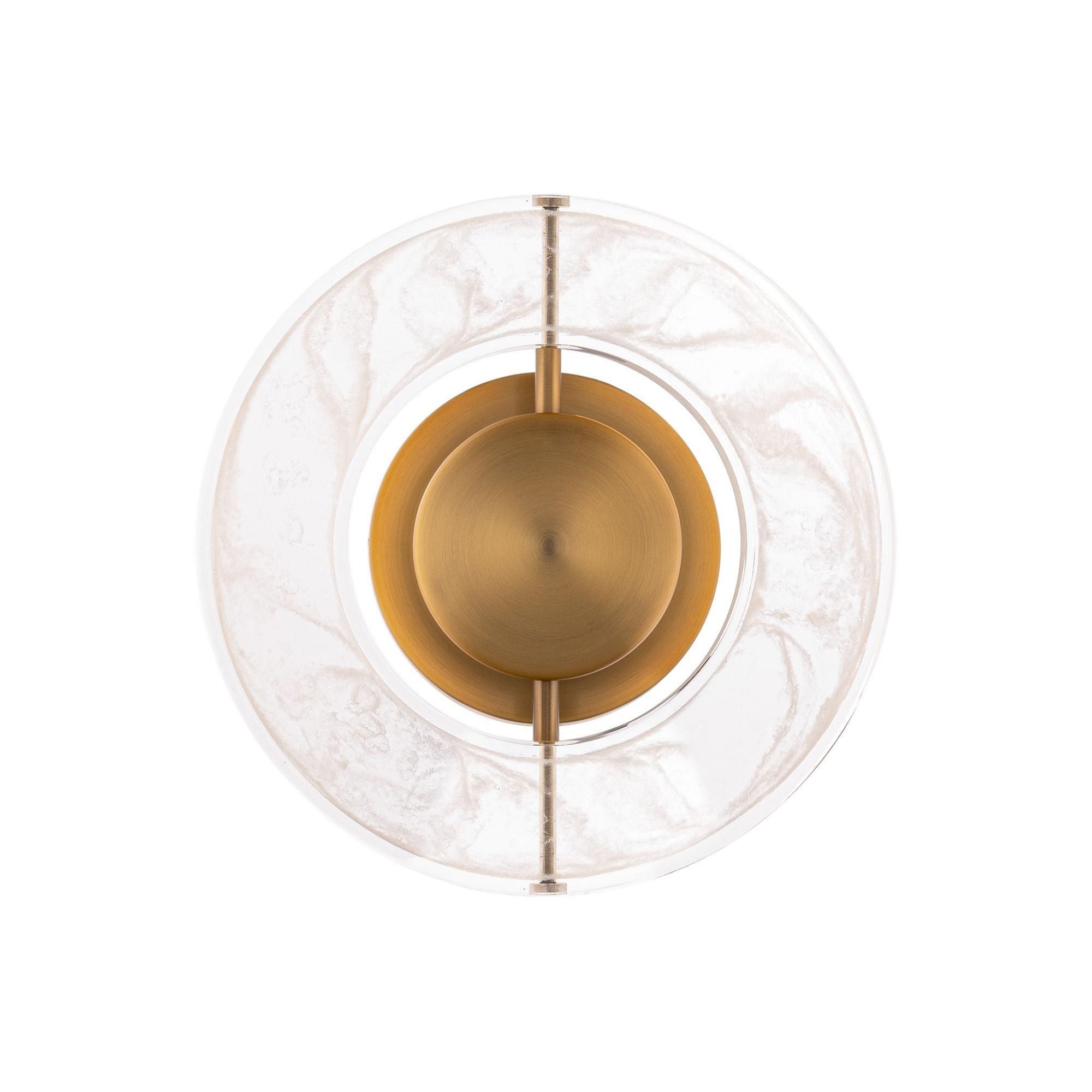 Cymbal 10in LED Wall Sconce 3000K in Aged Brass